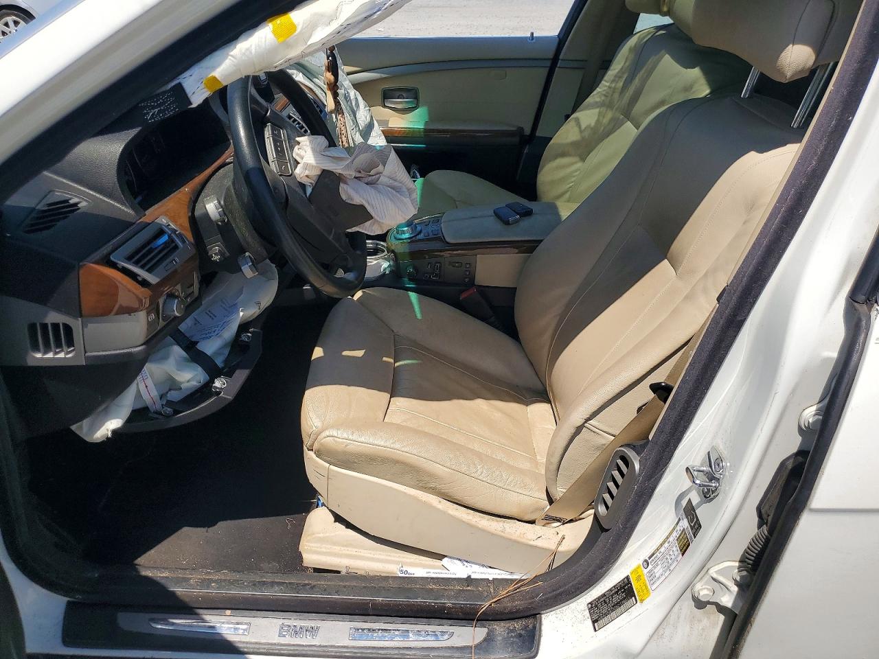 2006 Bmw 750 Li White vin: WBAHN83506DT28656
