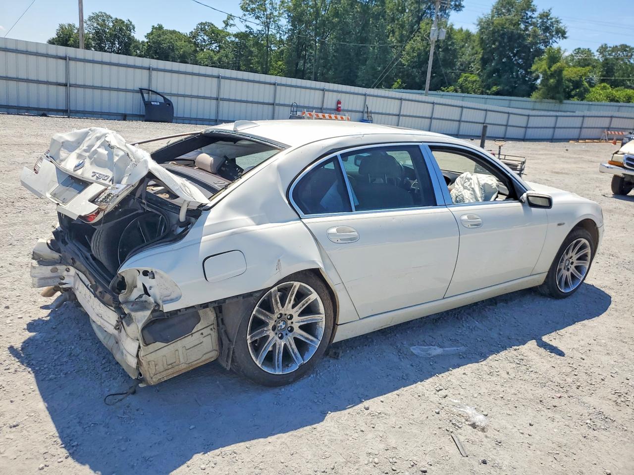 2006 Bmw 750 Li White vin: WBAHN83506DT28656