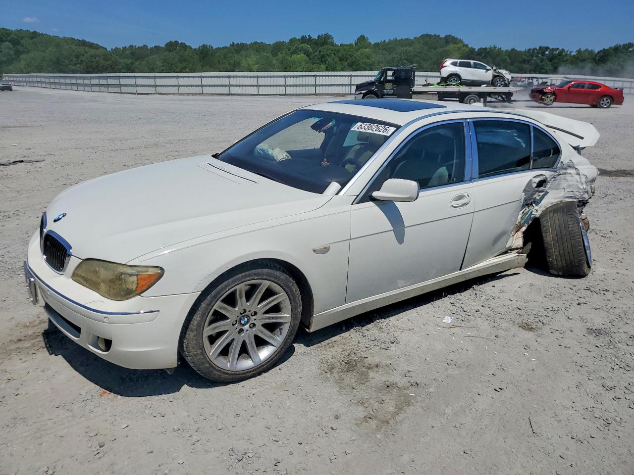 2006 Bmw 750 Li White vin: WBAHN83506DT28656