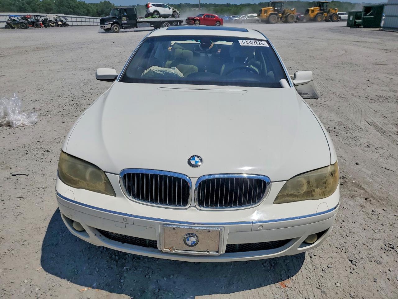 2006 Bmw 750 Li White vin: WBAHN83506DT28656