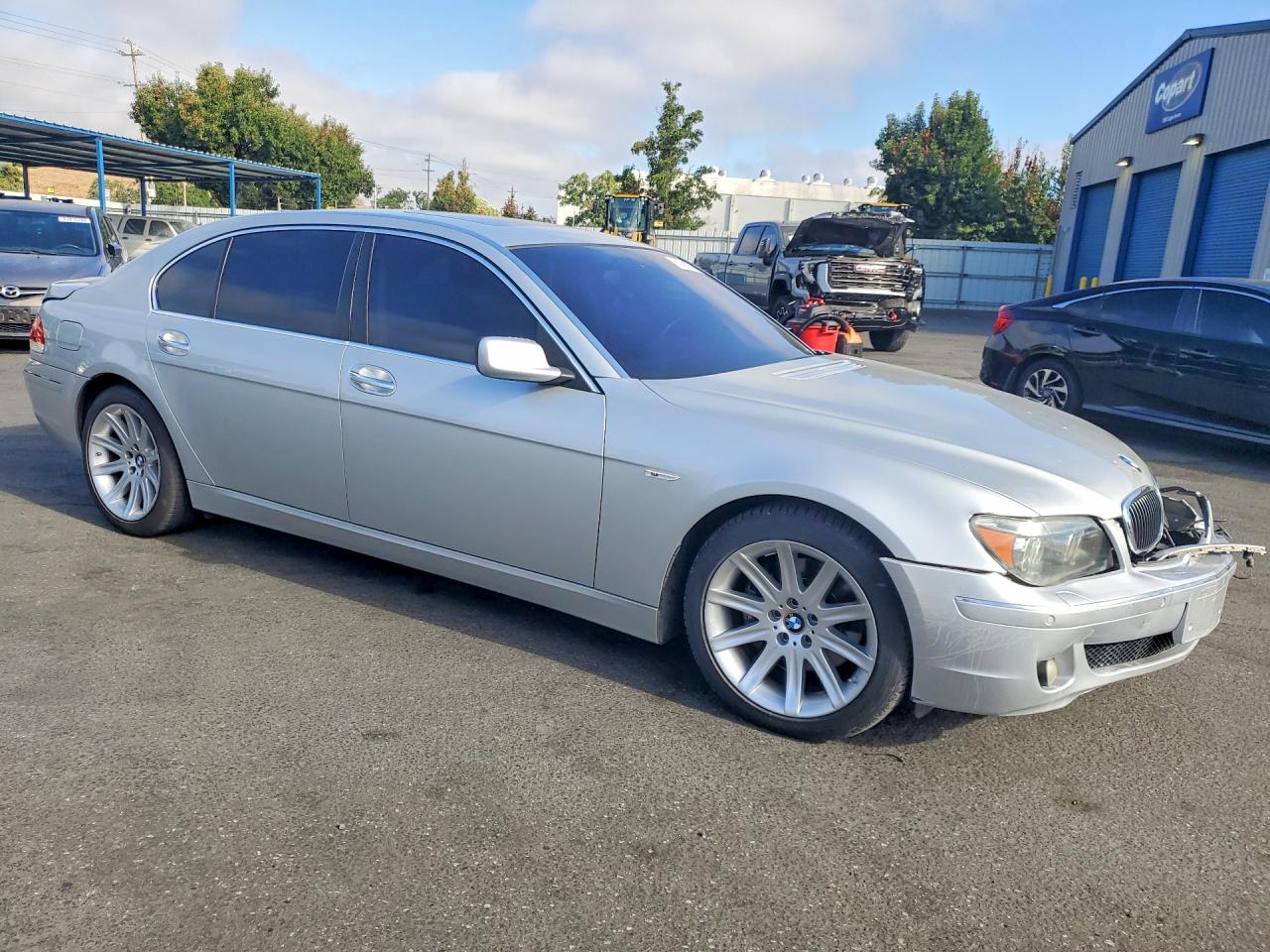 2006 Bmw 750 Li Silver vin: WBAHN83506DT59566