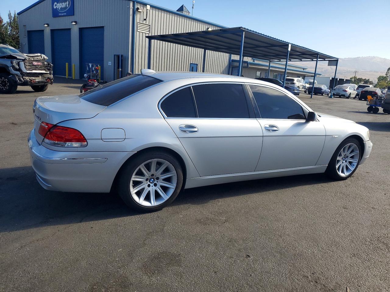 2006 Bmw 750 Li Silver vin: WBAHN83506DT59566