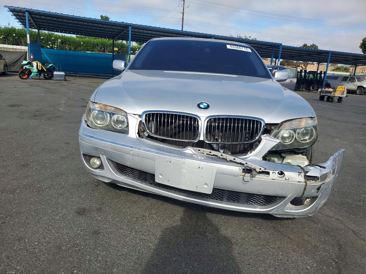 2006 Bmw 750 Li Silver vin: WBAHN83506DT59566