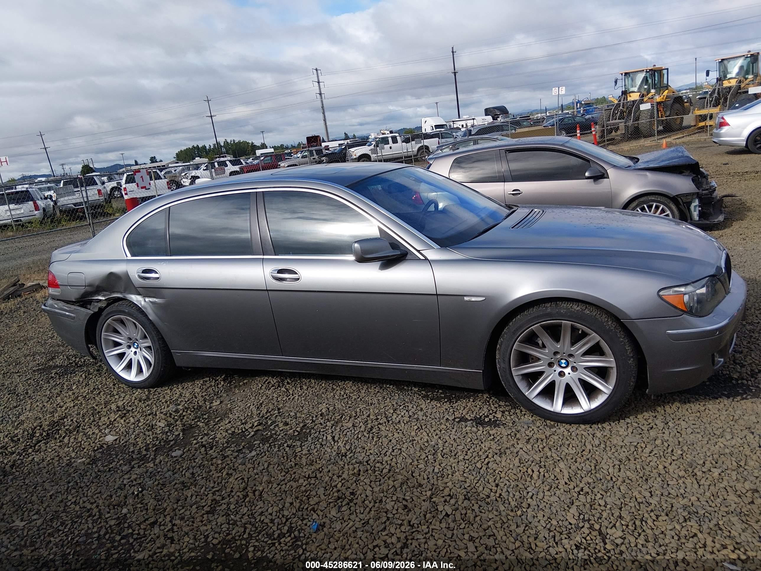 2006 Bmw 750li   Gray vin: WBAHN83506DT63570
