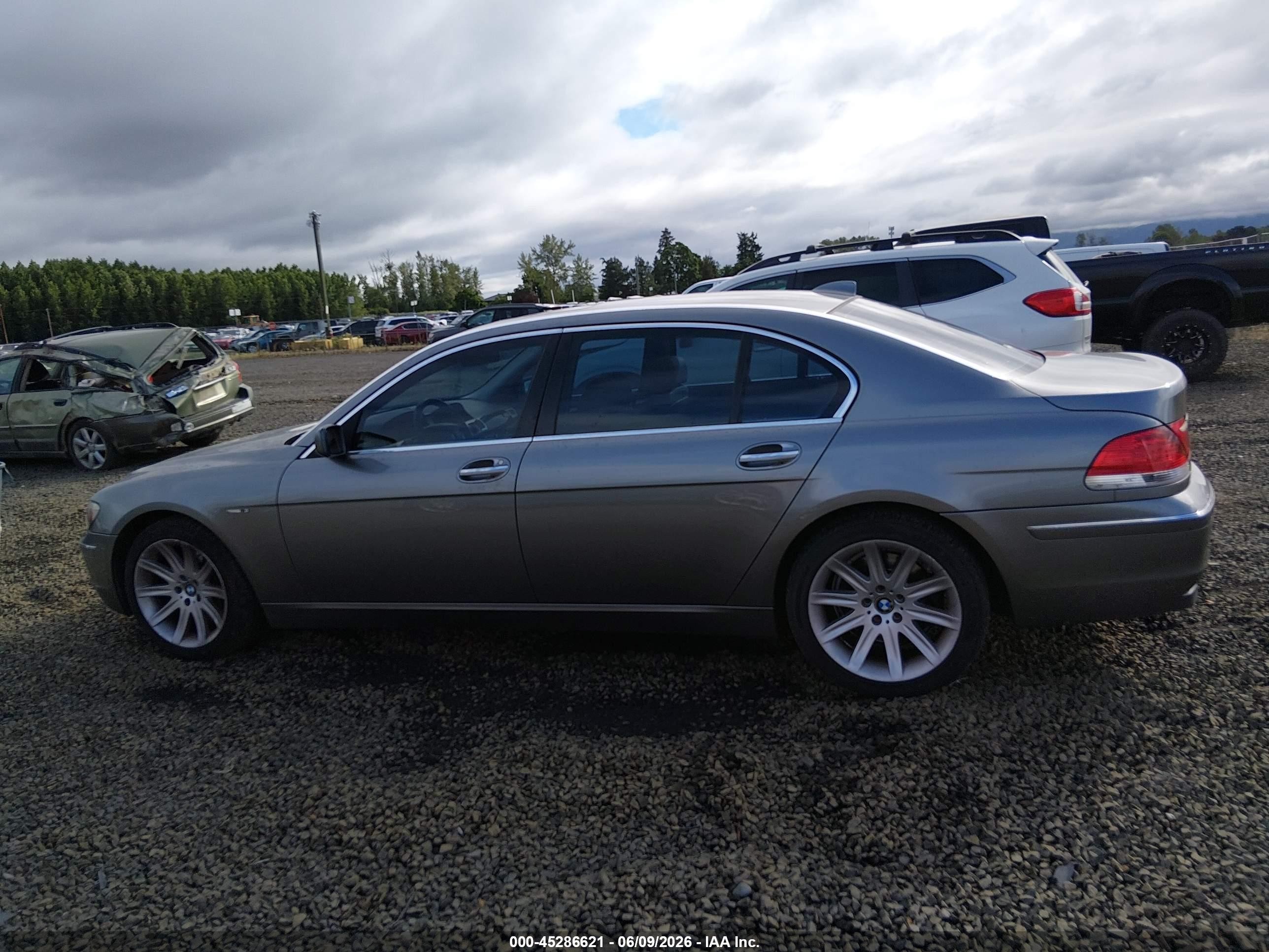 2006 Bmw 750li   Gray vin: WBAHN83506DT63570