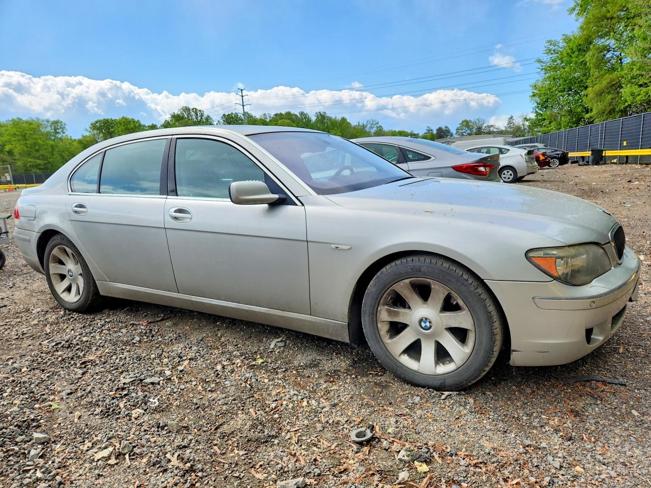 2007 Bmw 750 Серебряный vin: WBAHN83507DT75879
