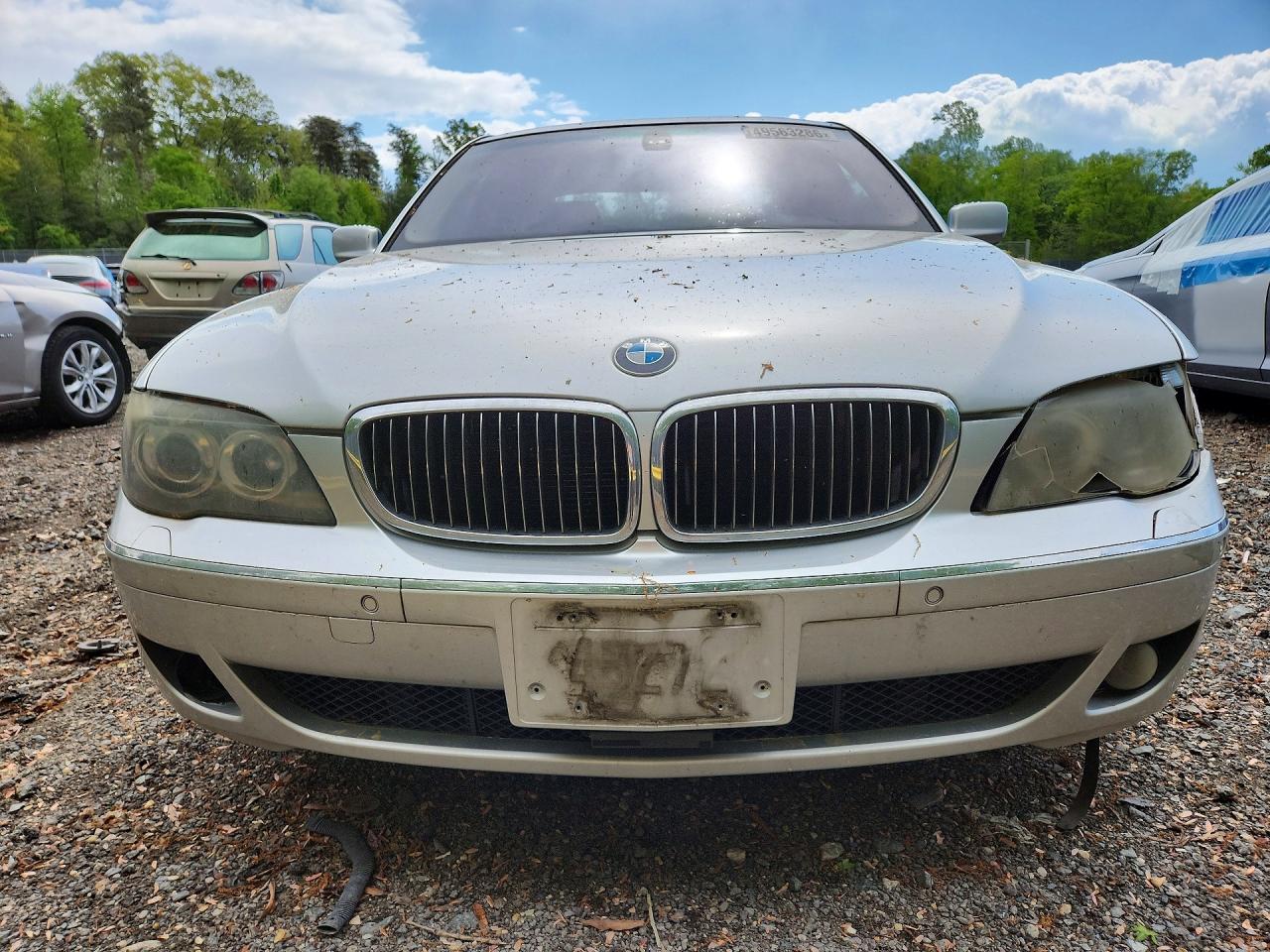 2007 Bmw 750 Серебряный vin: WBAHN83507DT75879