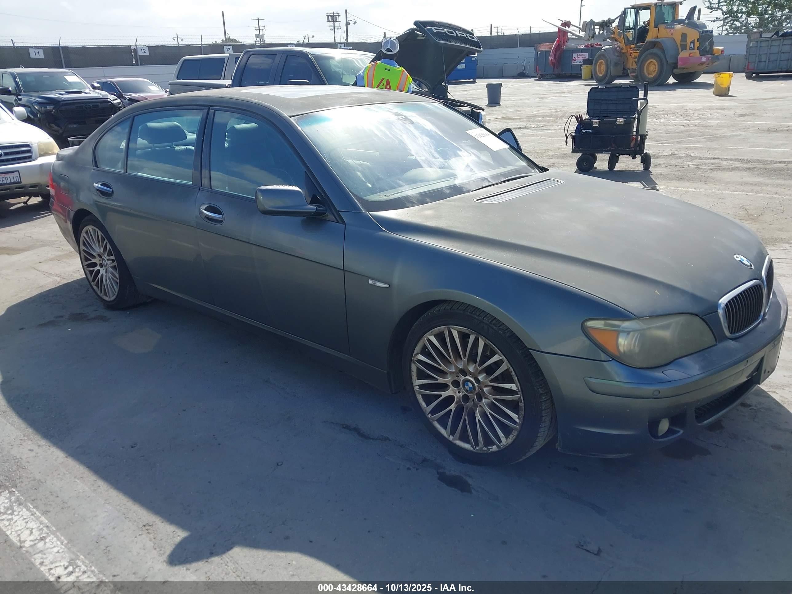 2008 Bmw 750li   Gray vin: WBAHN83508DT77617