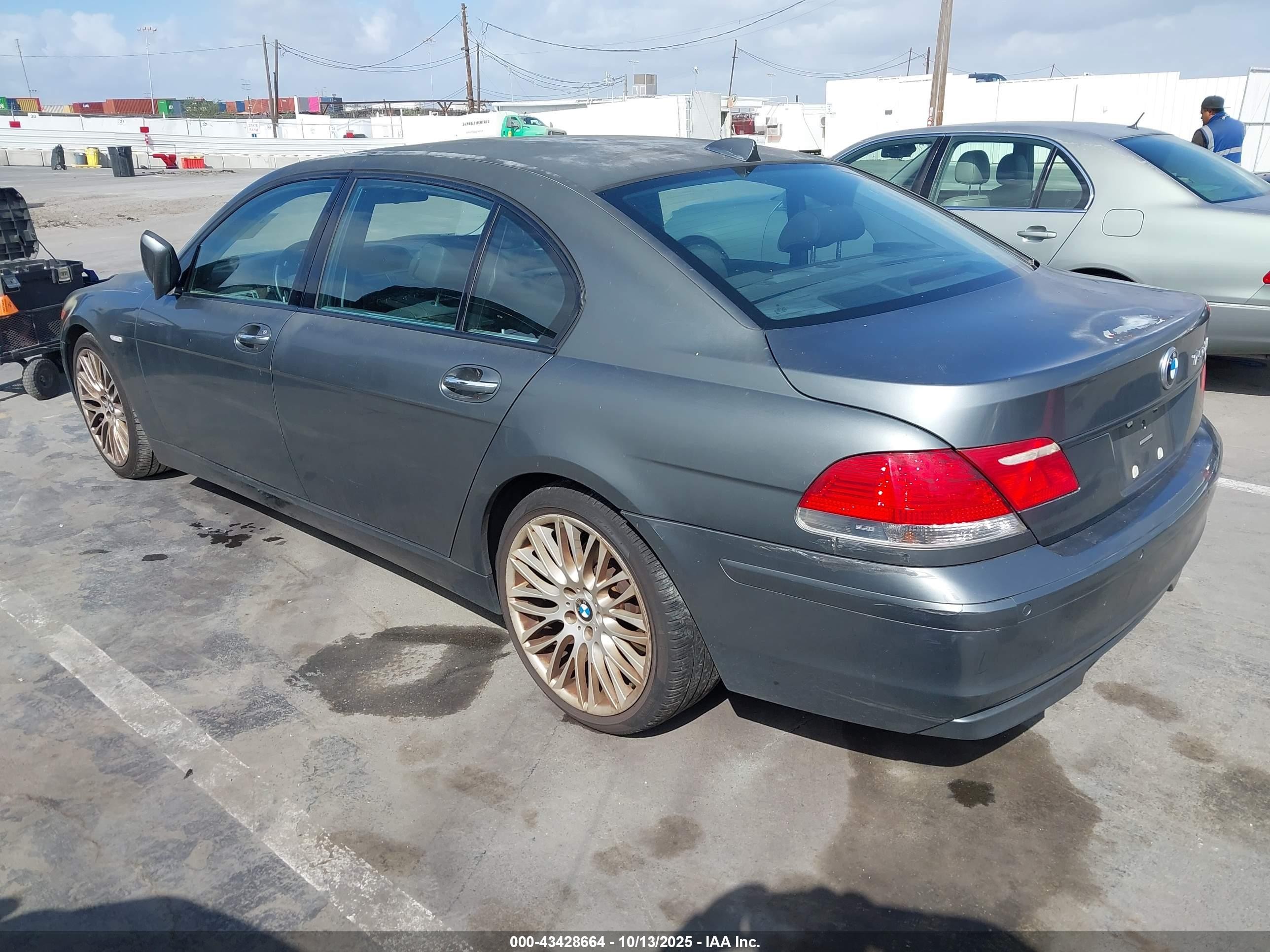 2008 Bmw 750li   Gray vin: WBAHN83508DT77617