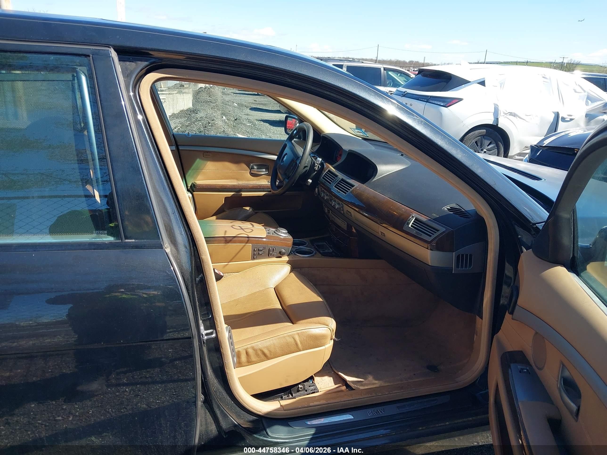 2008 Bmw 750li Черный vin: WBAHN83508DT79190
