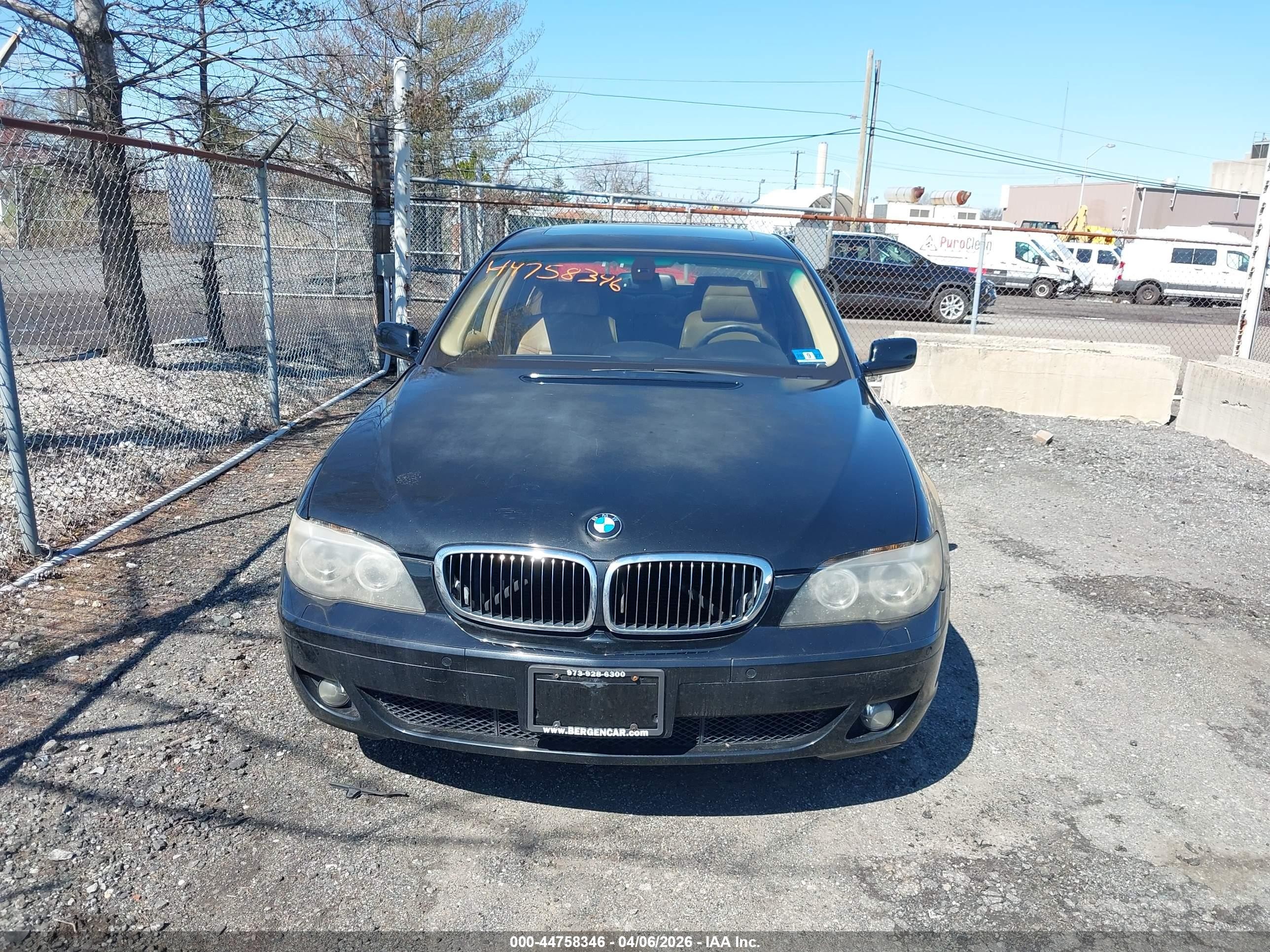 2008 Bmw 750li Черный vin: WBAHN83508DT79190