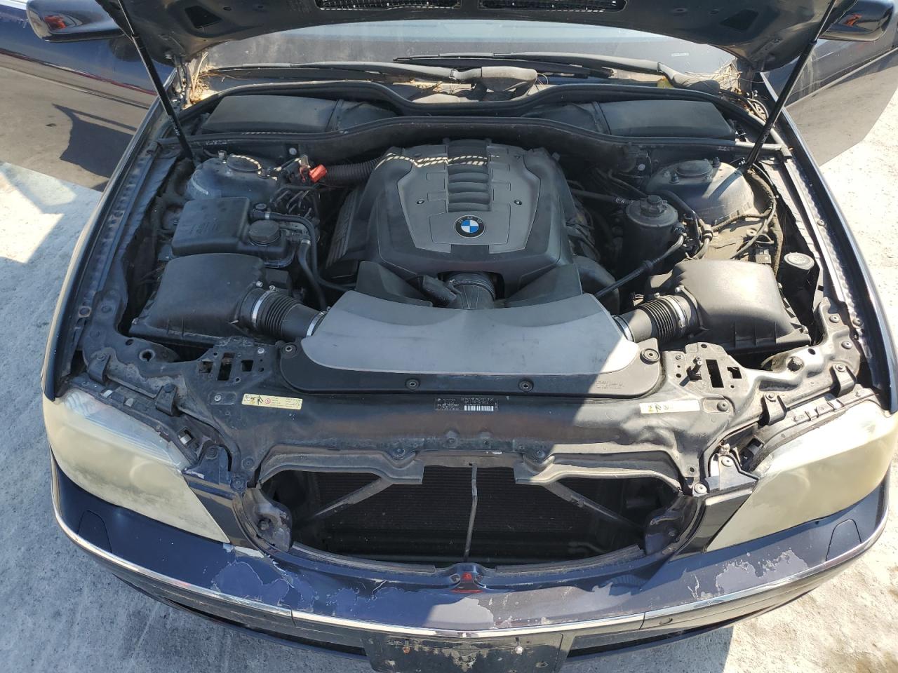2008 Bmw 750 Li Black vin: WBAHN83508DT80131