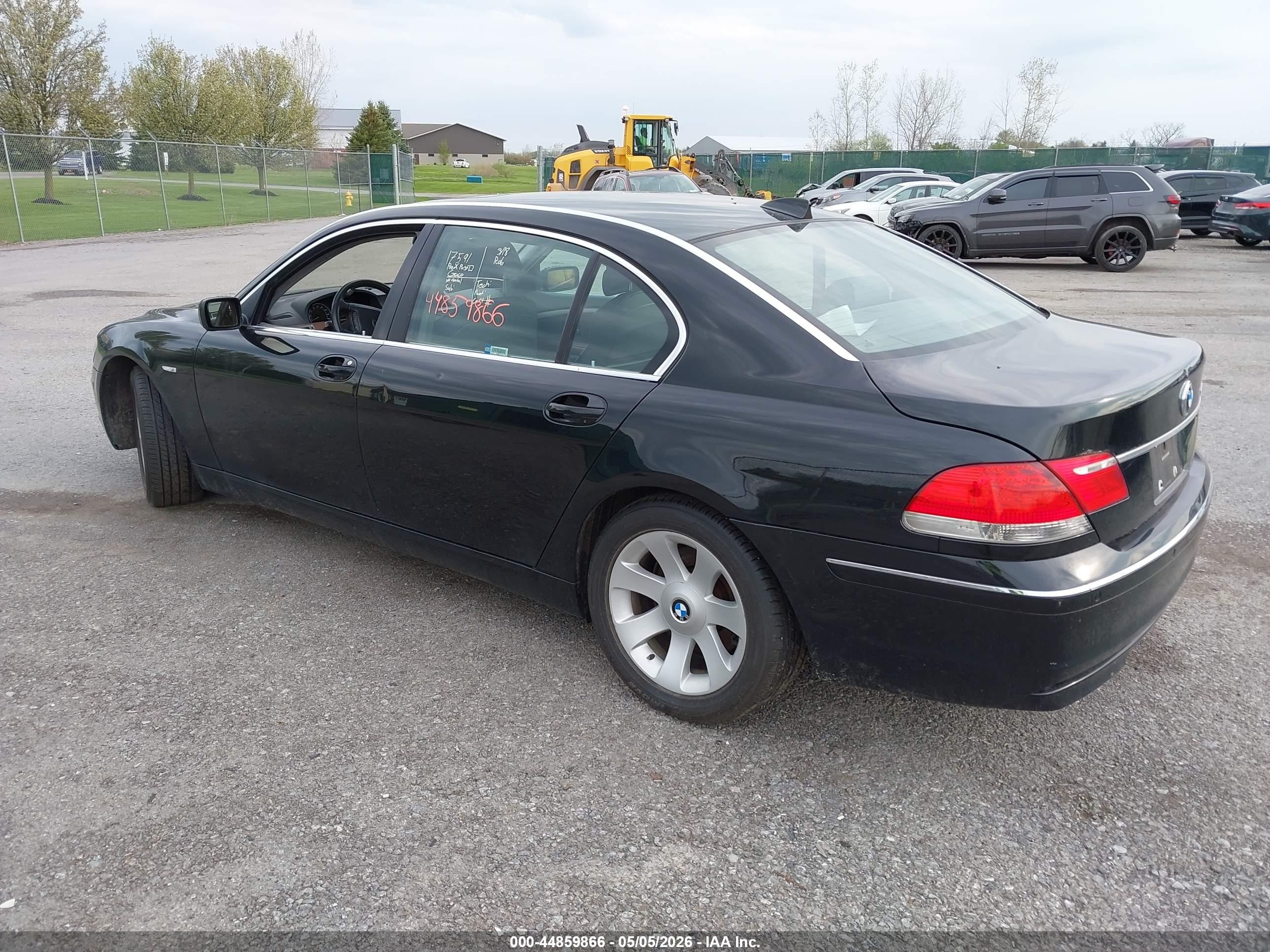 2008 Bmw 750li   Black vin: WBAHN83508DT82896