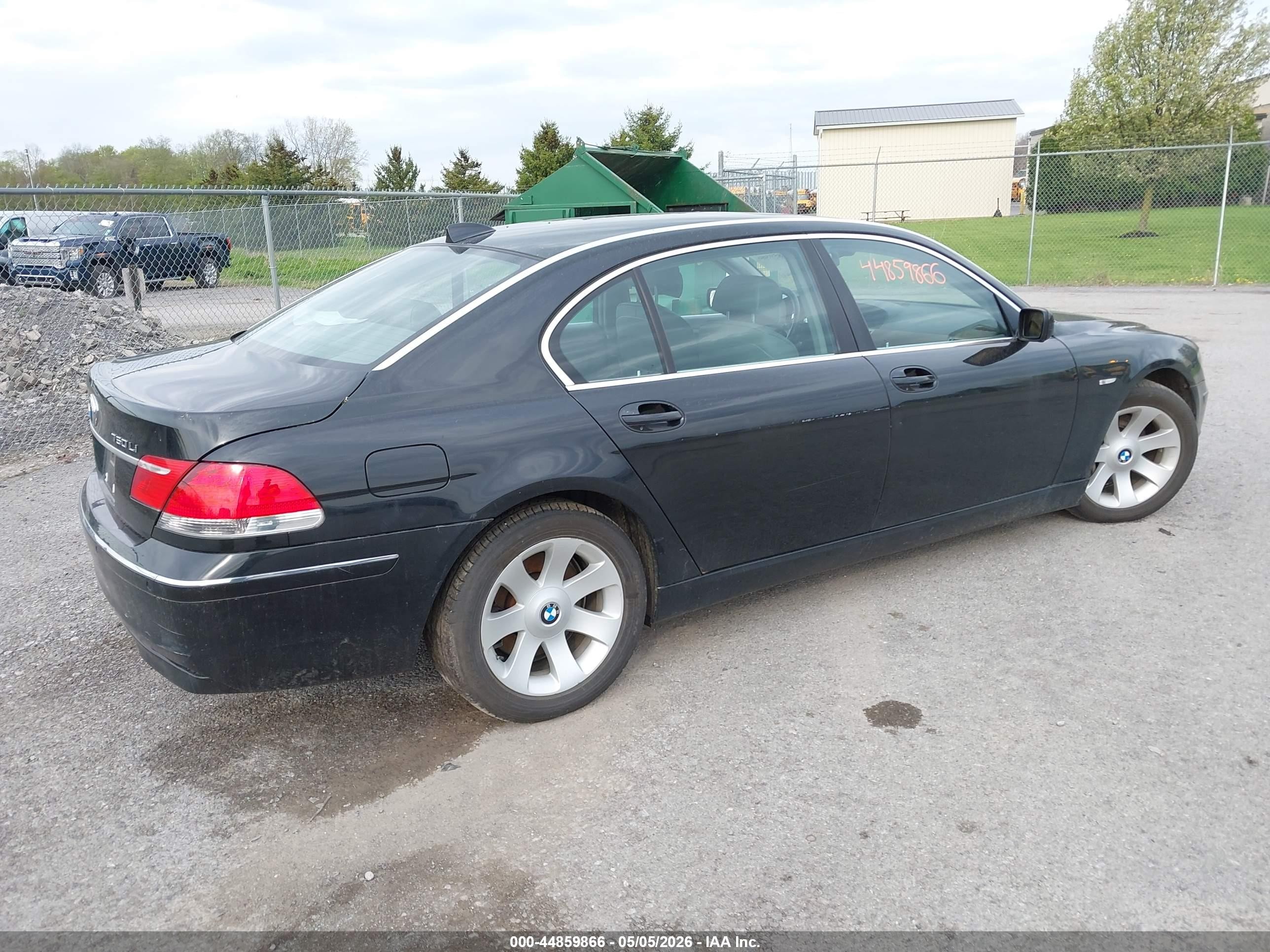 2008 Bmw 750li   Black vin: WBAHN83508DT82896