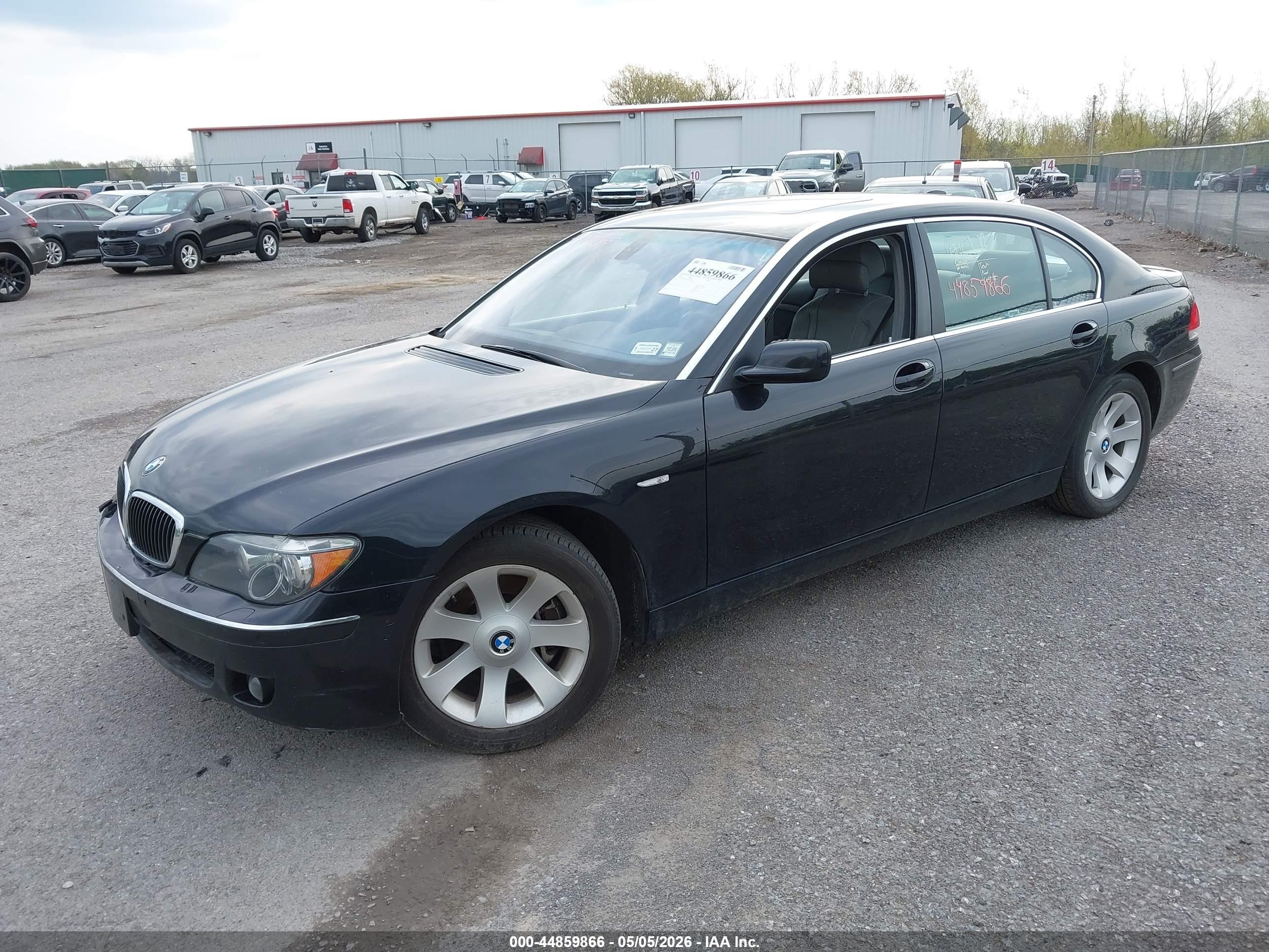 2008 Bmw 750li   Black vin: WBAHN83508DT82896