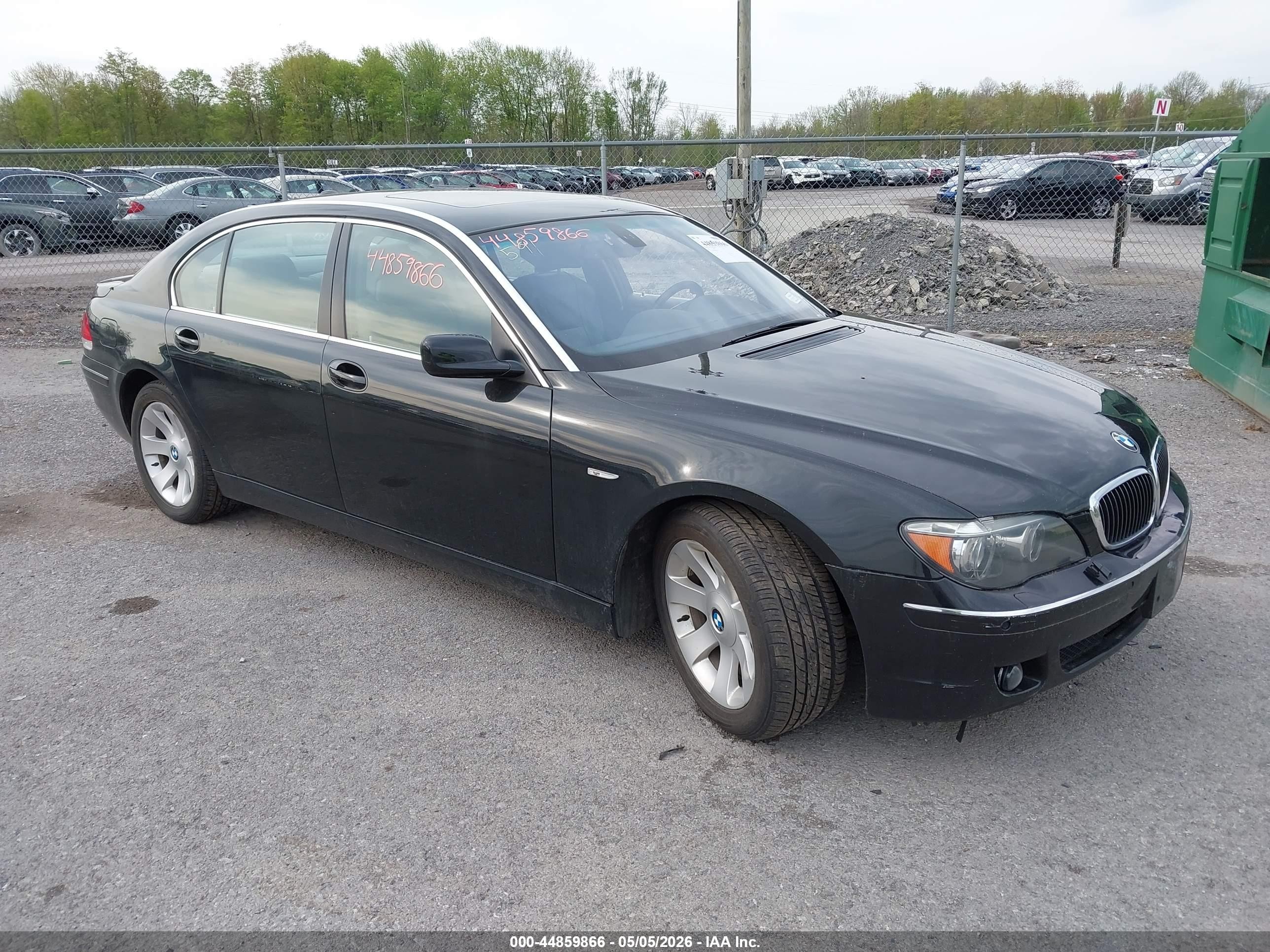 2008 Bmw 750li   Black vin: WBAHN83508DT82896