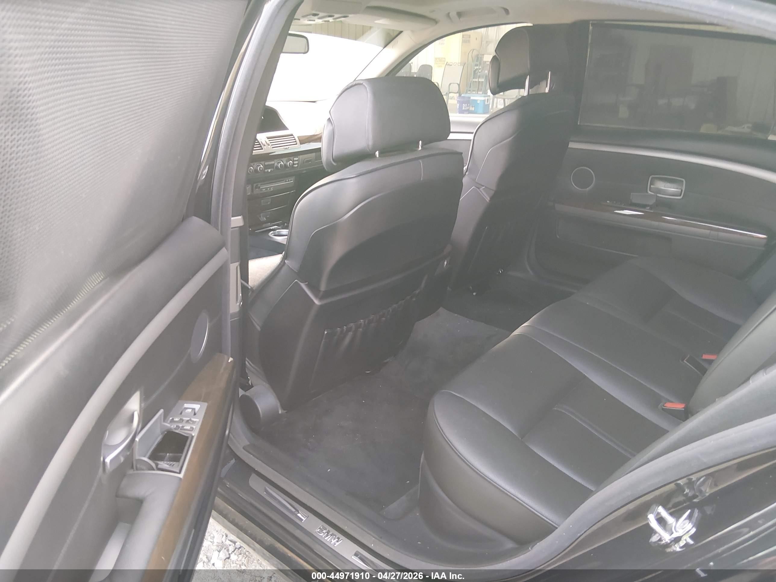 2008 Bmw 750li   Black vin: WBAHN83508DT84308