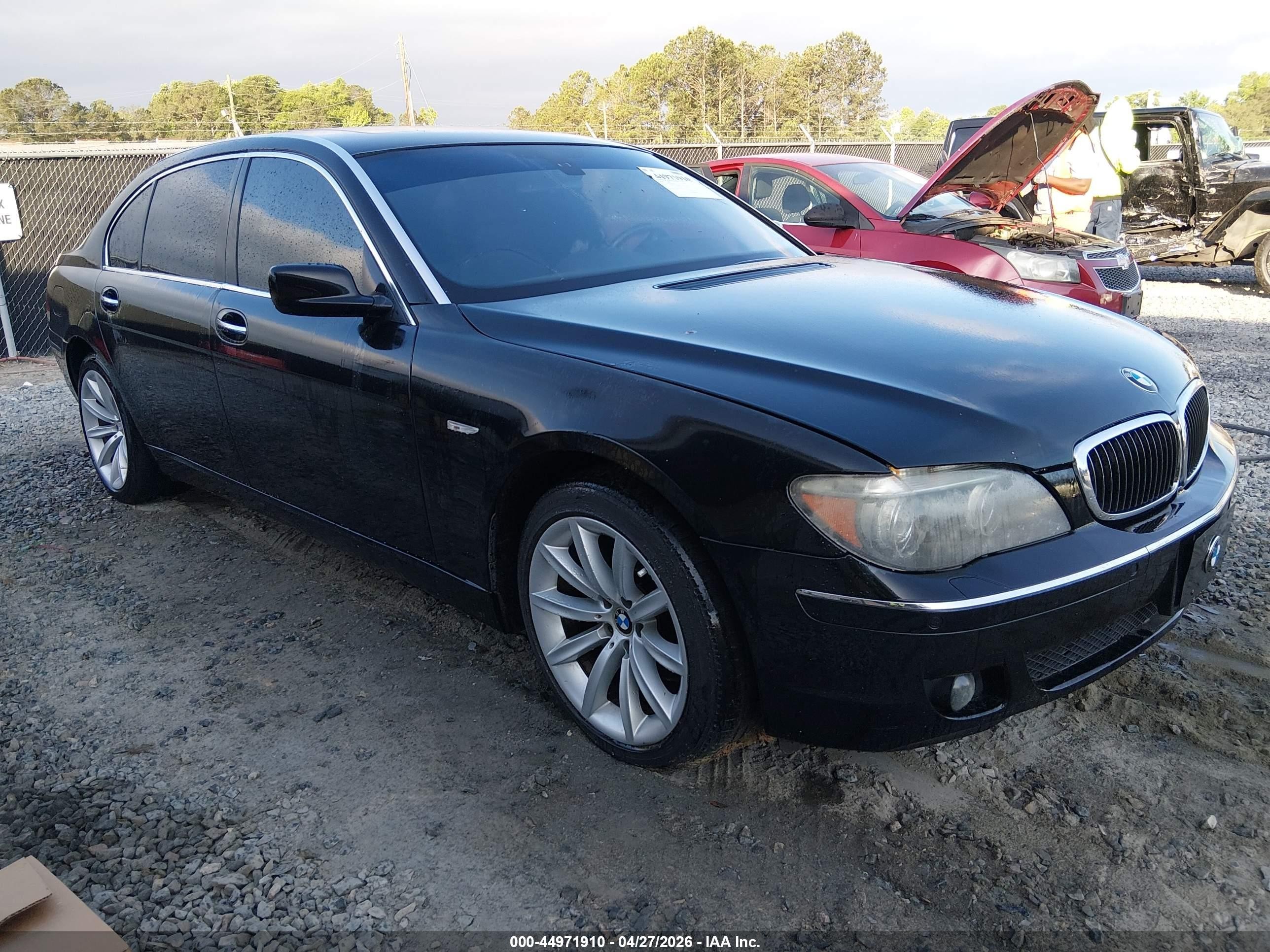 2008 Bmw 750li   Black vin: WBAHN83508DT84308