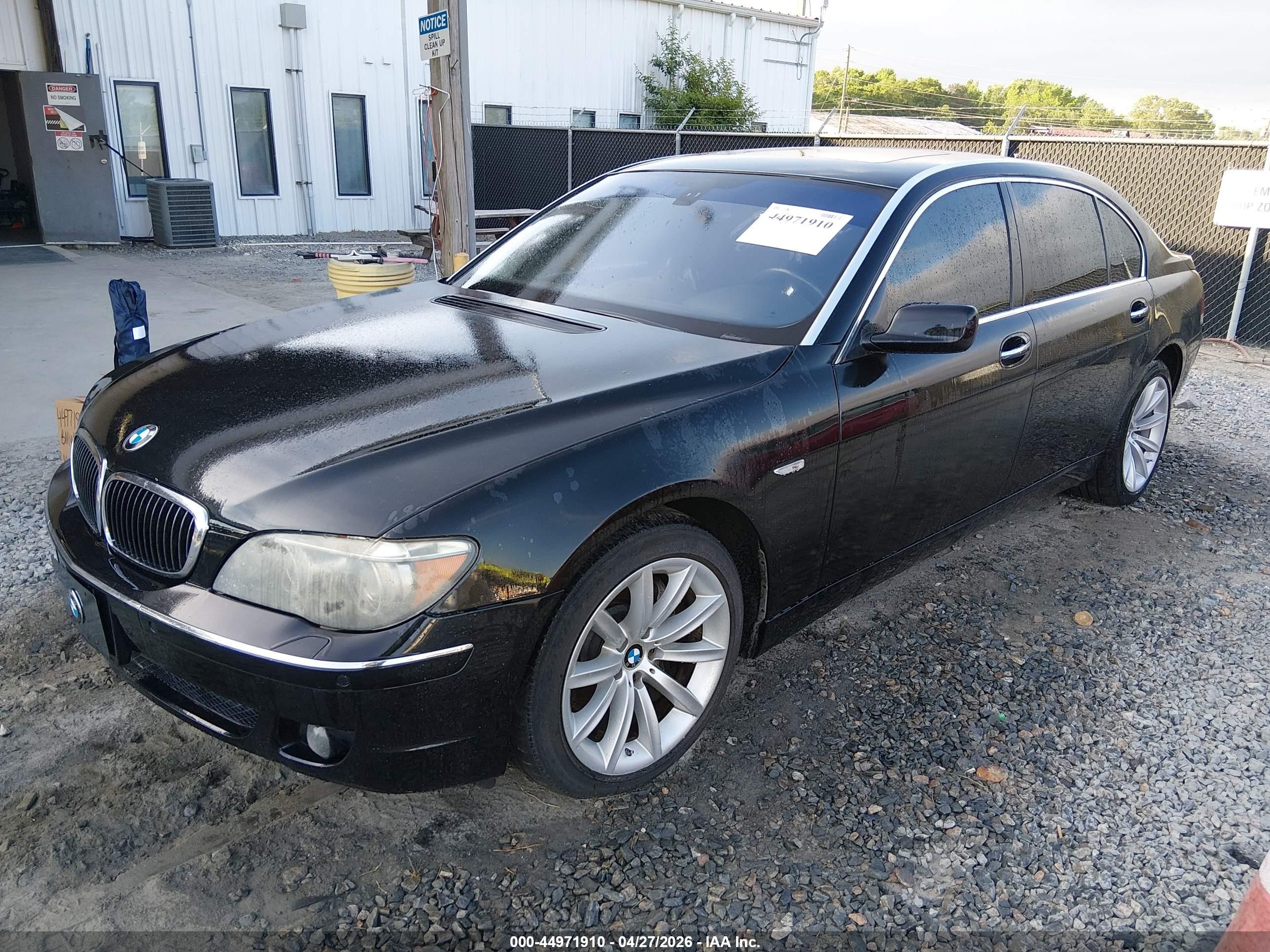 2008 Bmw 750li   Black vin: WBAHN83508DT84308
