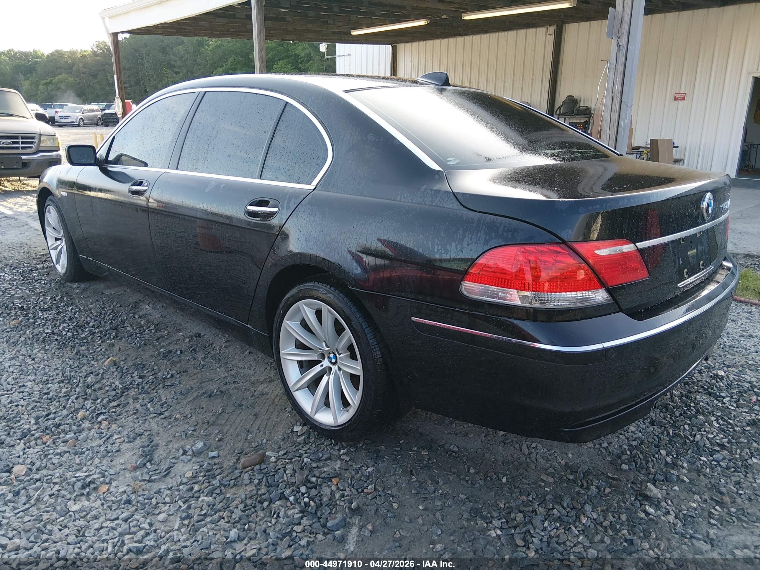 2008 Bmw 750li   Black vin: WBAHN83508DT84308
