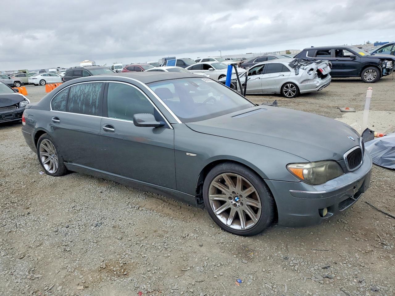2006 Bmw 750 Li Gray vin: WBAHN83516DT34286