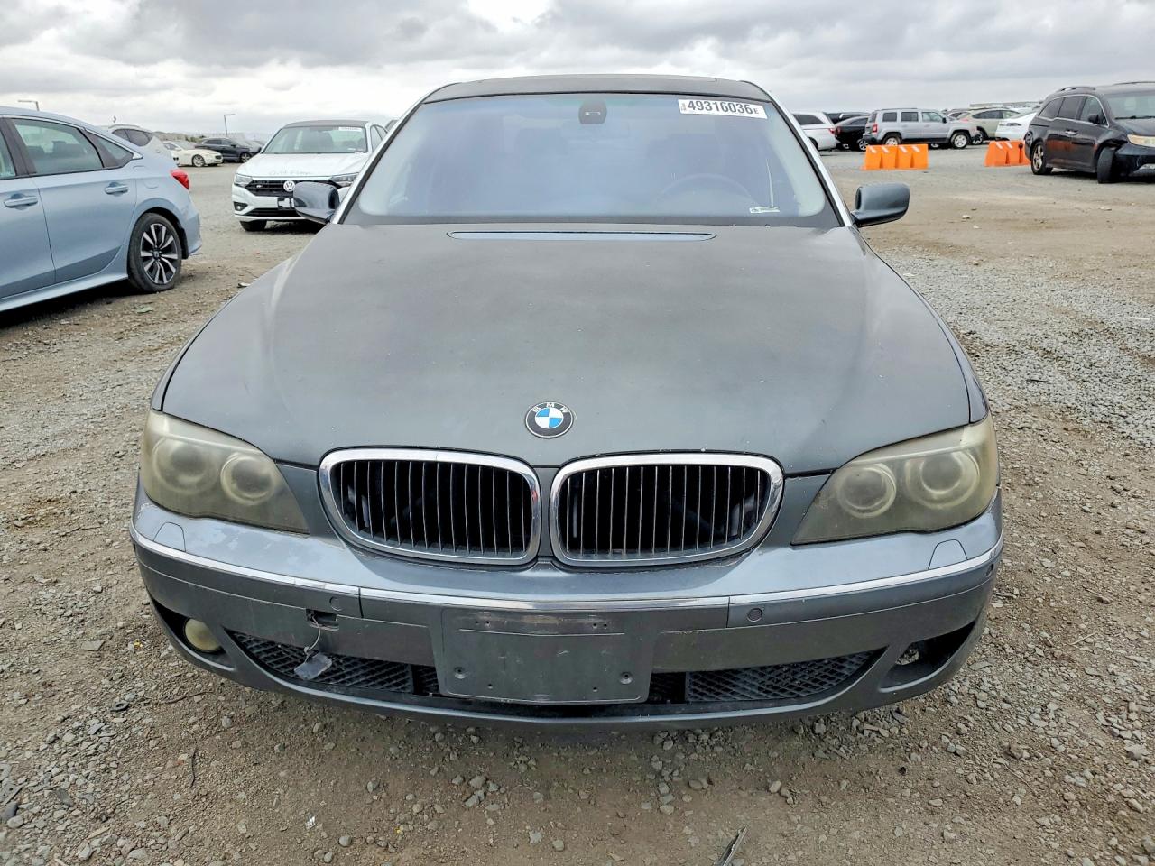 2006 Bmw 750 Li Gray vin: WBAHN83516DT34286