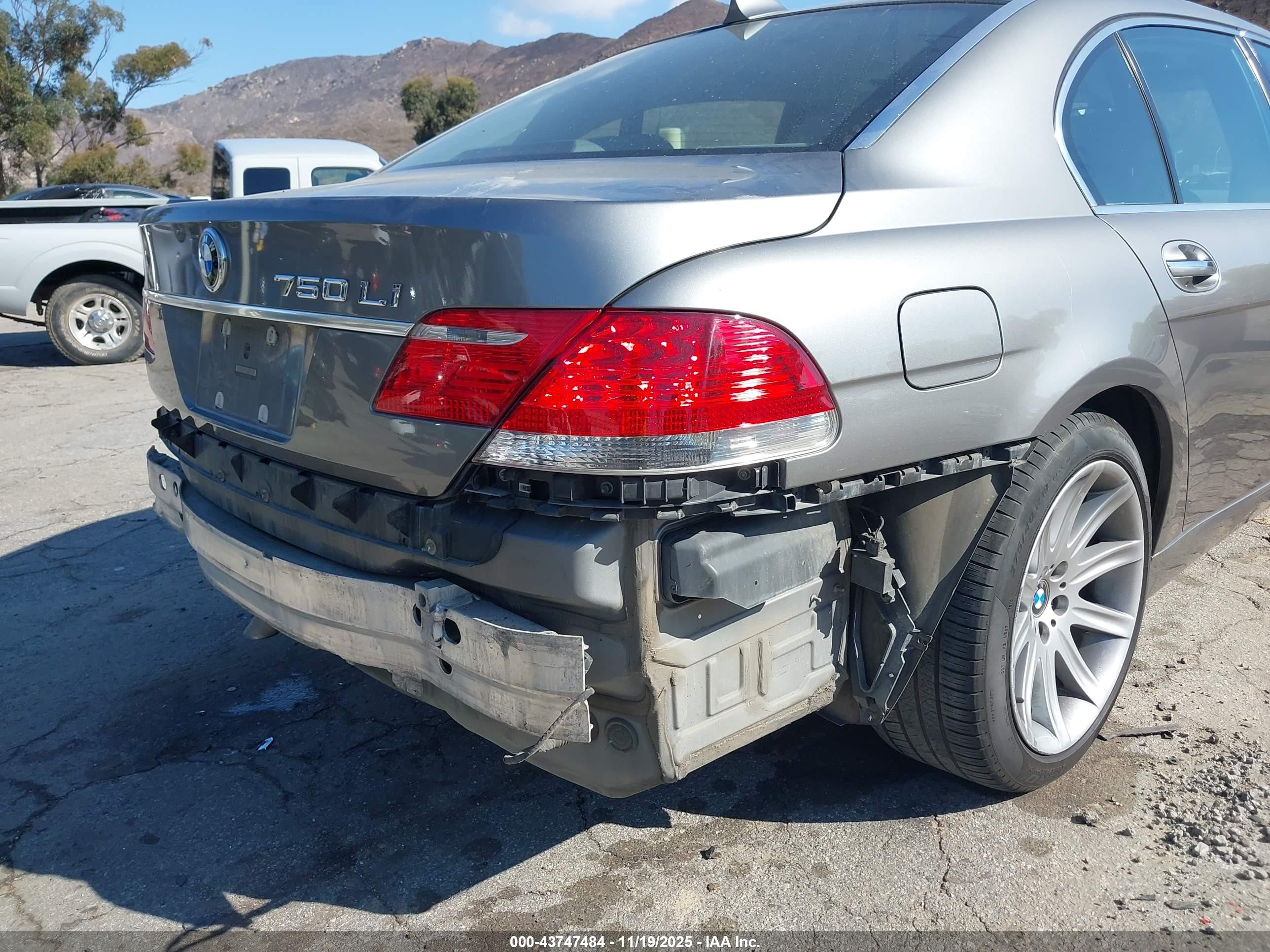 2006 Bmw 750li   Gray vin: WBAHN83516DT61813