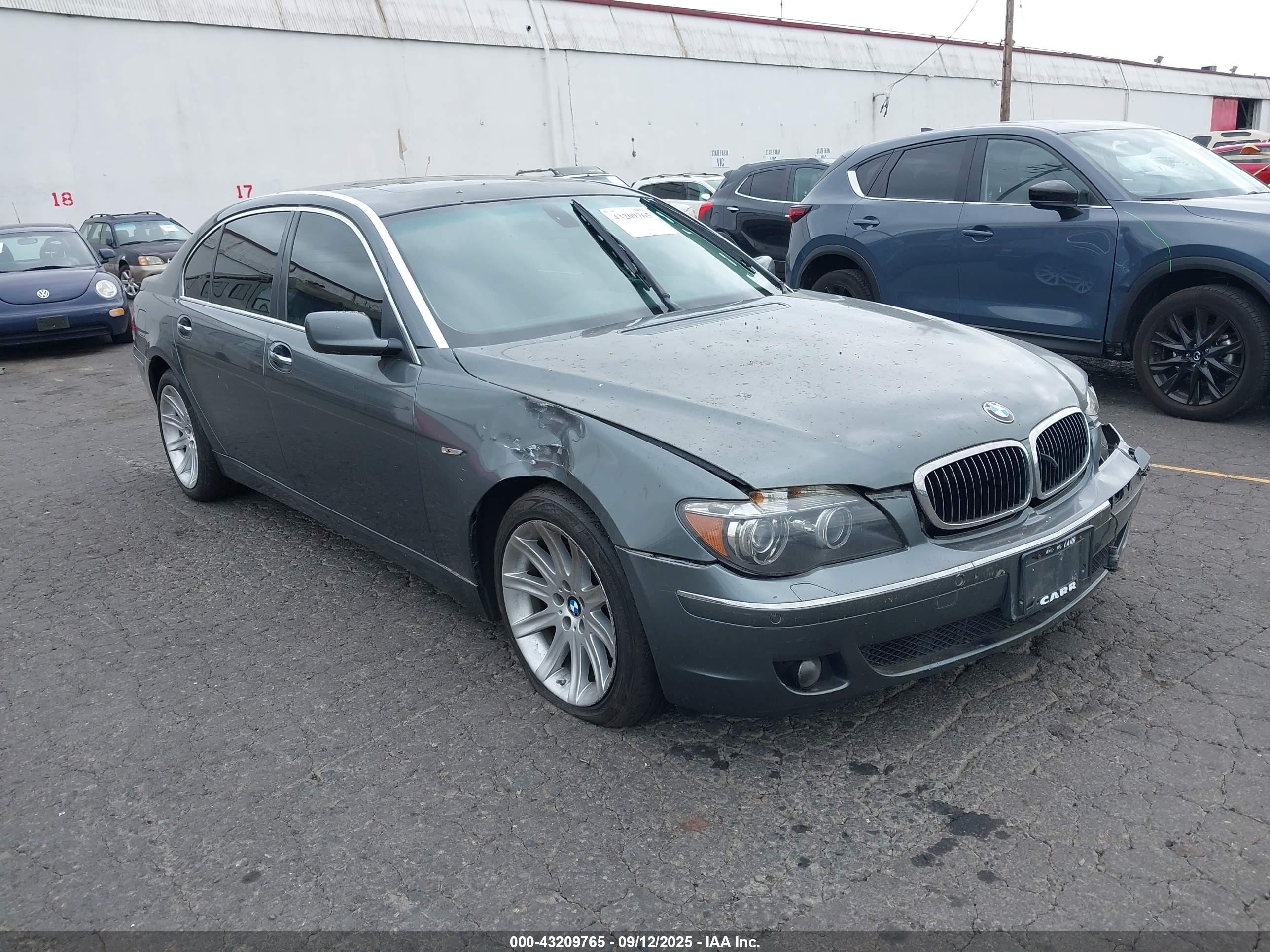 2006 Bmw 750li   Gray vin: WBAHN83516DT62931