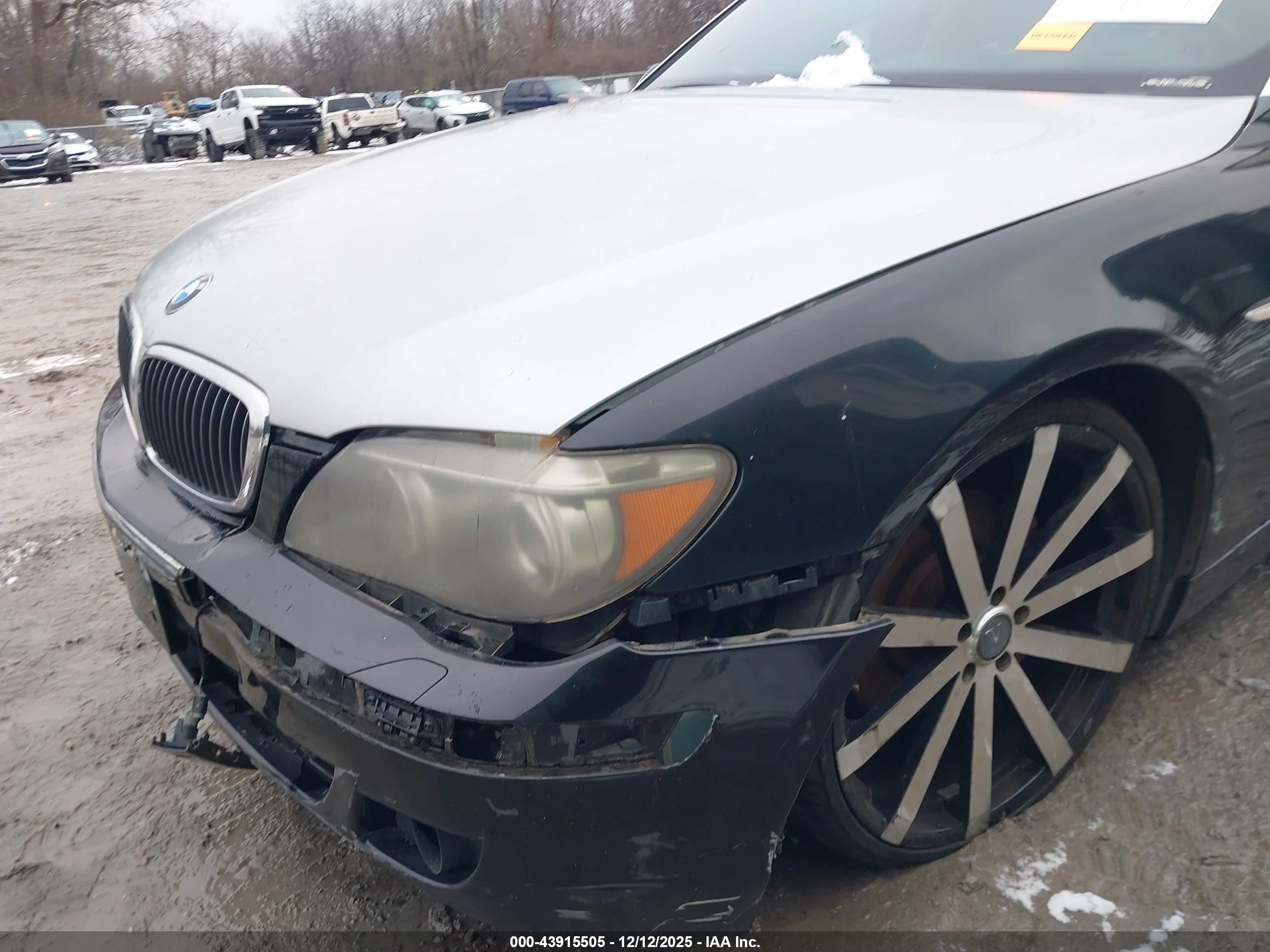 2007 Bmw 750li   Black vin: WBAHN83517DT75423