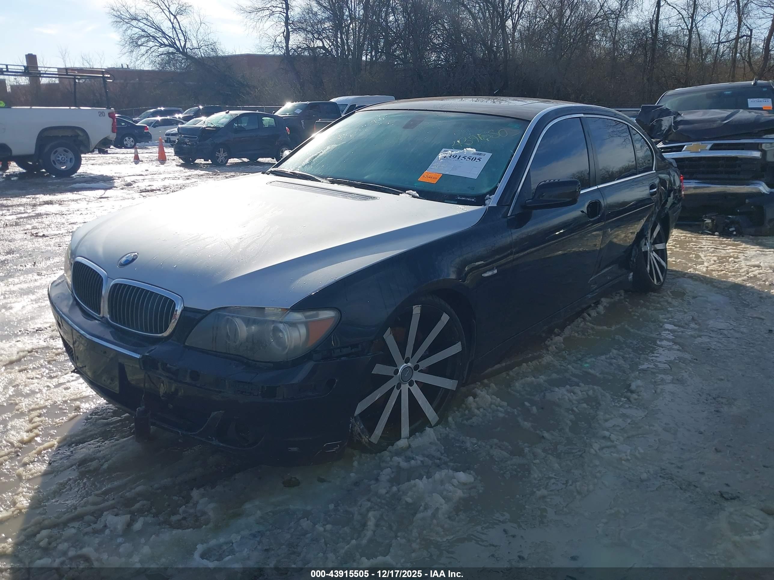 2007 Bmw 750li   Black vin: WBAHN83517DT75423