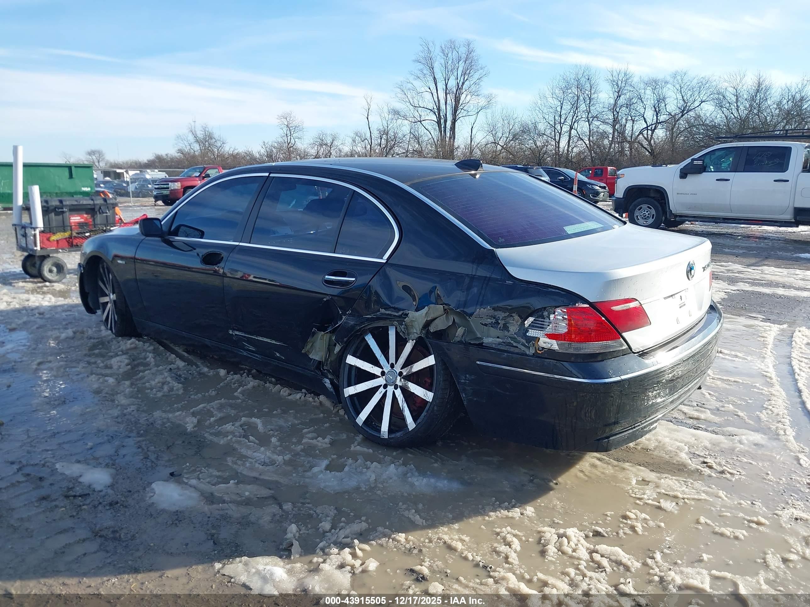 2007 Bmw 750li   Black vin: WBAHN83517DT75423