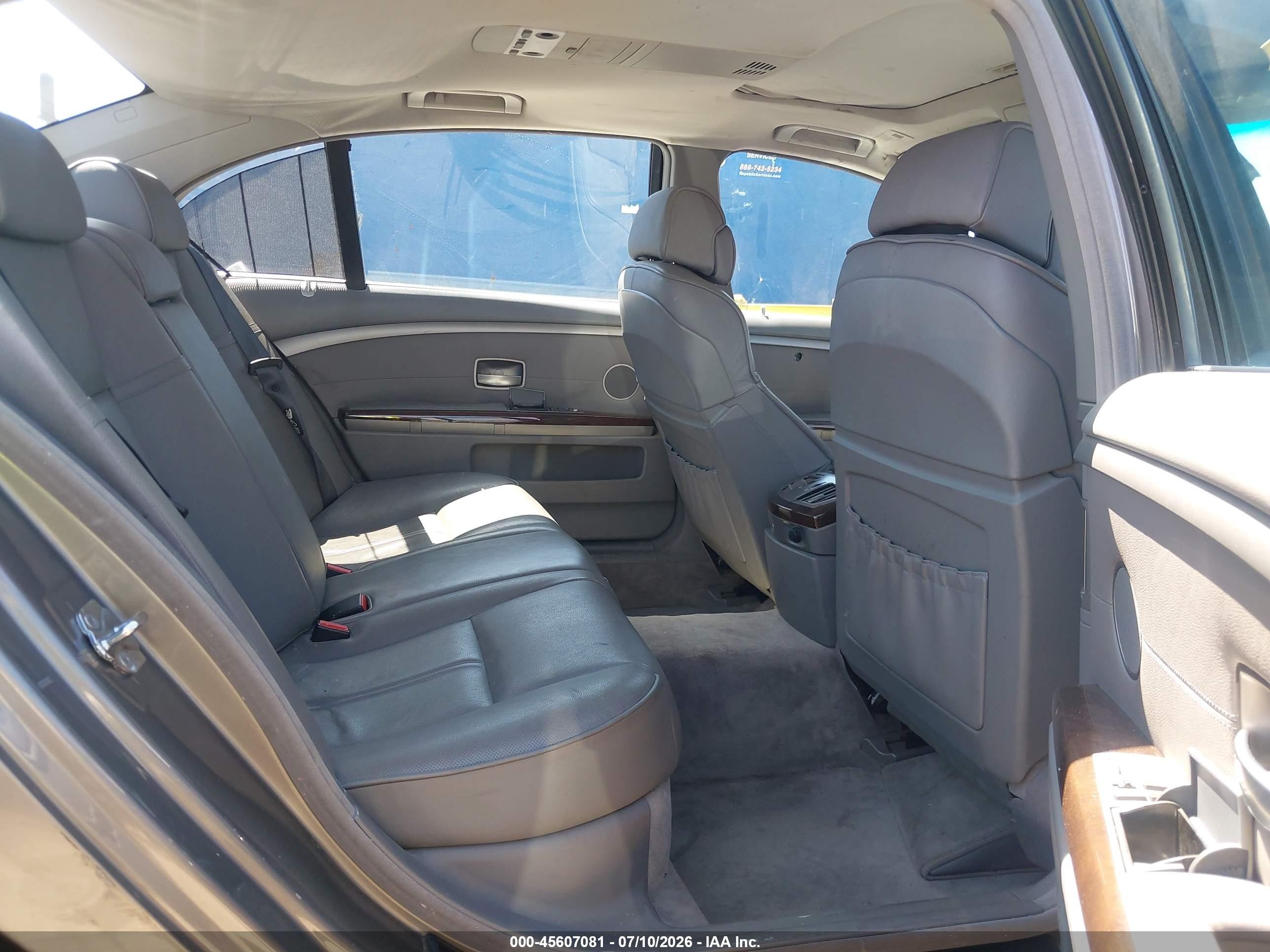 2007 Bmw 750li   Gray vin: WBAHN83517DT76118