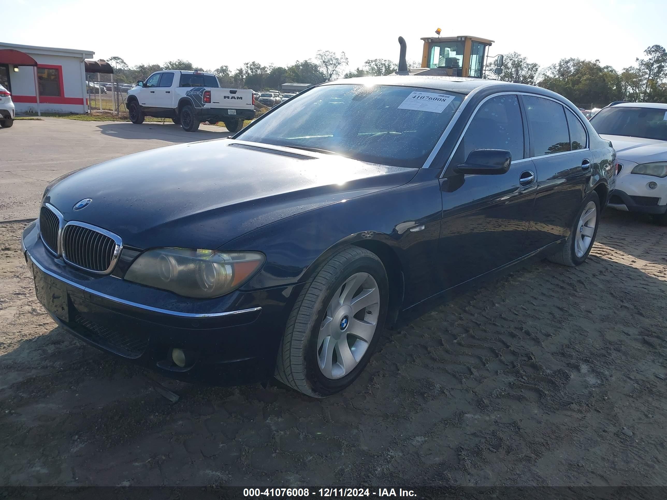 2007 Bmw 750li   Синий vin: WBAHN83517DT76507