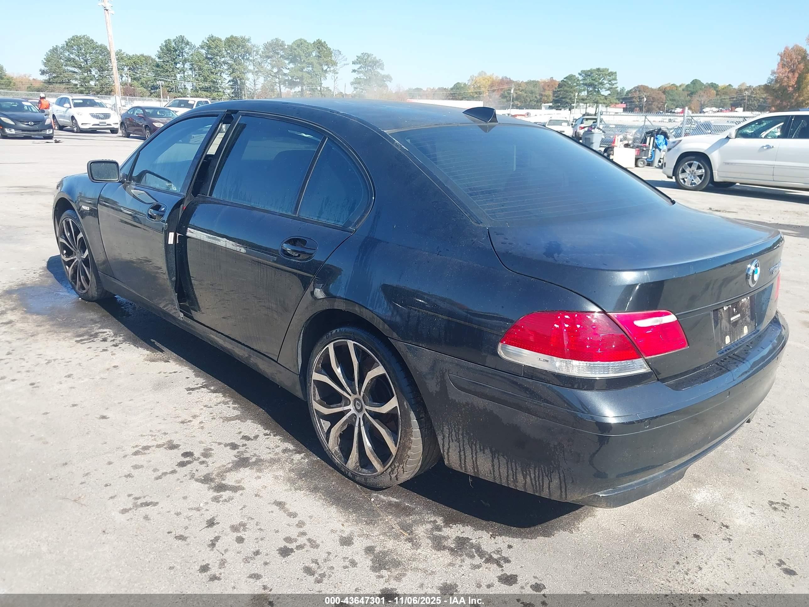 2008 Bmw 750li   Черный vin: WBAHN83518DT87069