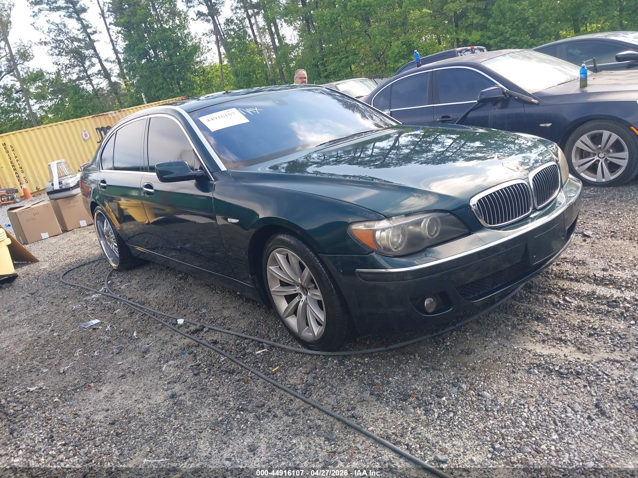 2008 Bmw 750li   Black vin: WBAHN83518DT87640