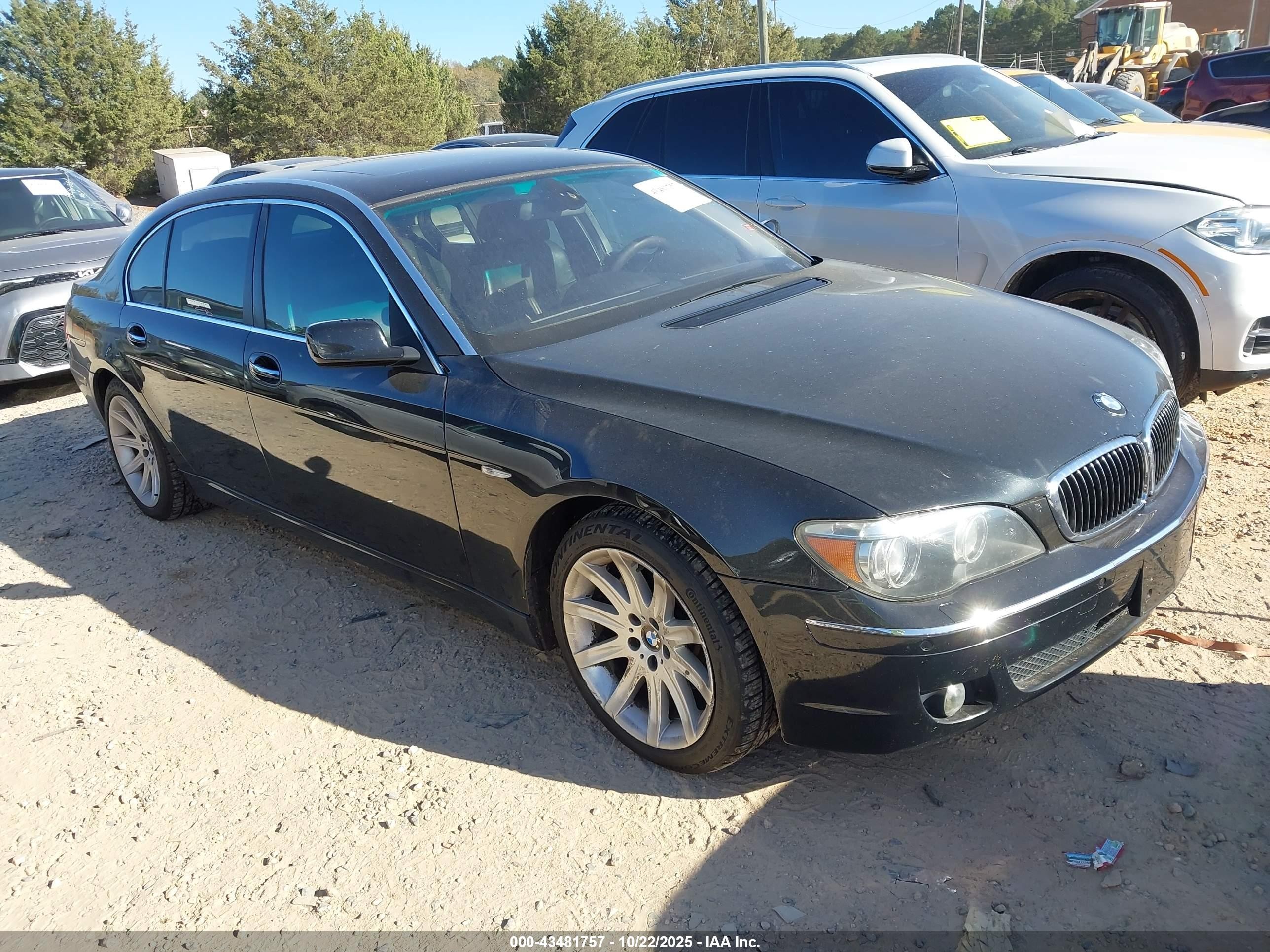 2006 Bmw 750li   Black vin: WBAHN83526DT37603