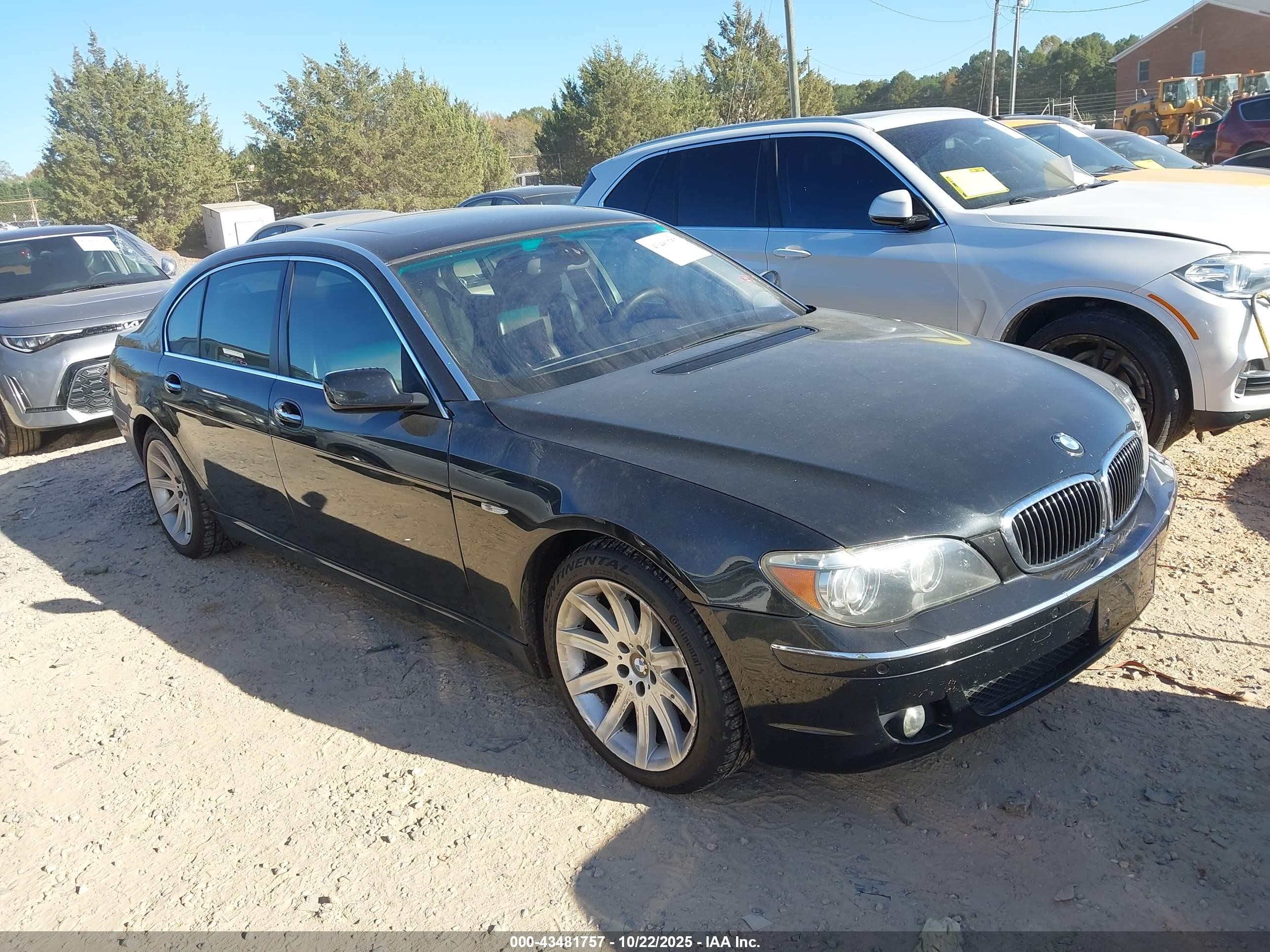 2006 Bmw 750li   Black vin: WBAHN83526DT37603