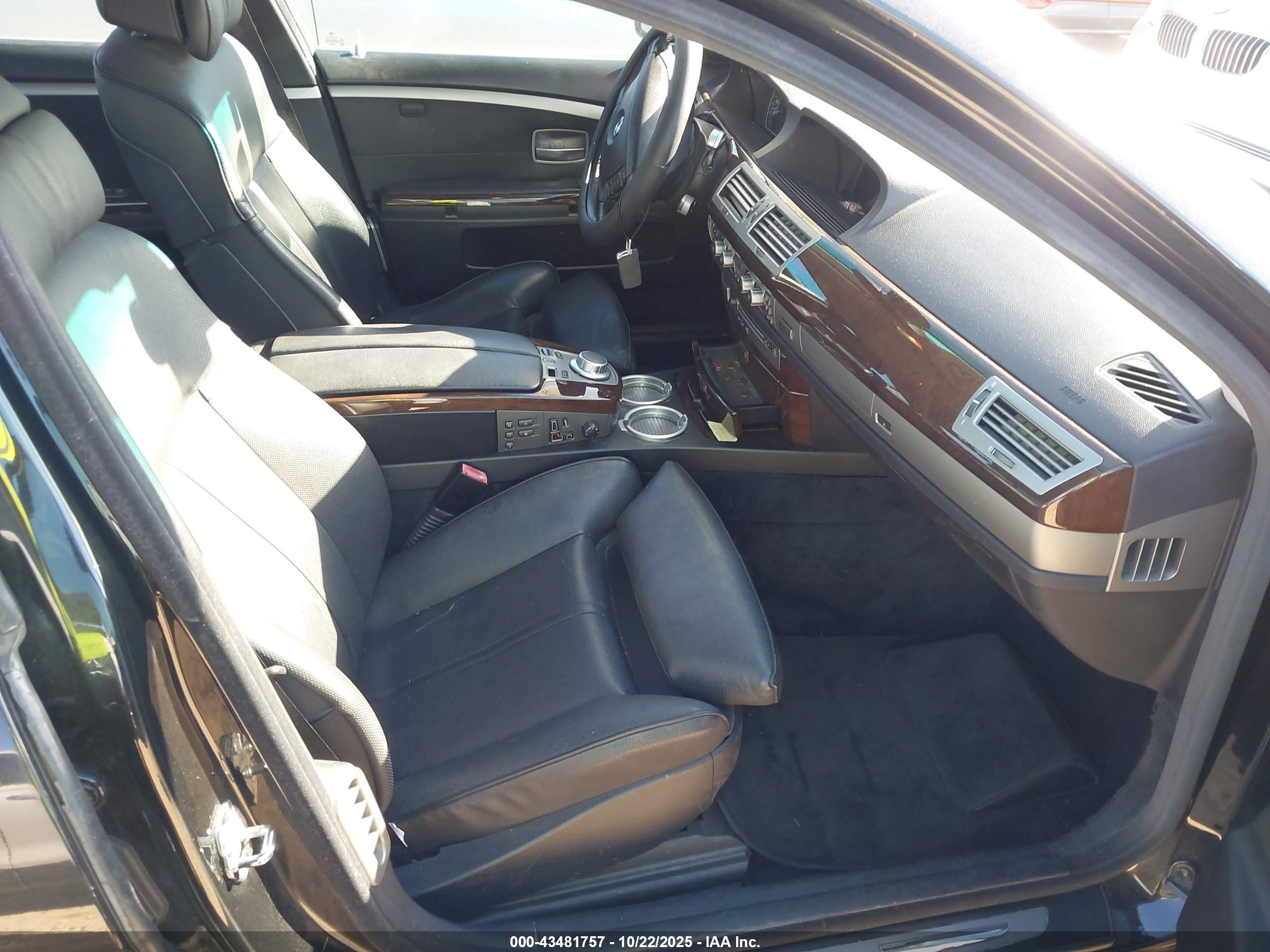 2006 Bmw 750li   Black vin: WBAHN83526DT37603