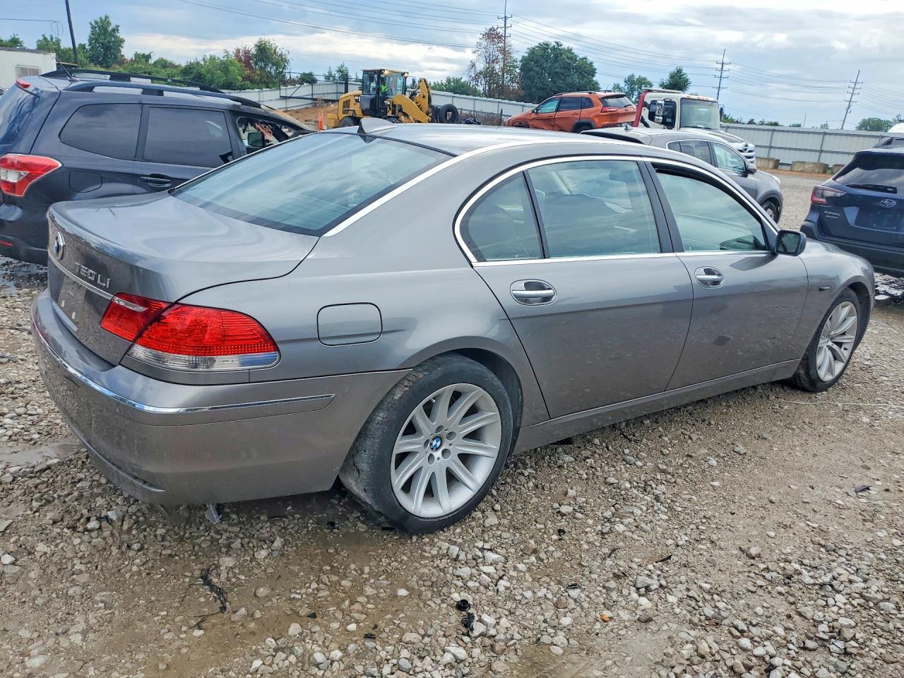 2006 Bmw 750 Li Серый vin: WBAHN83526DT62307