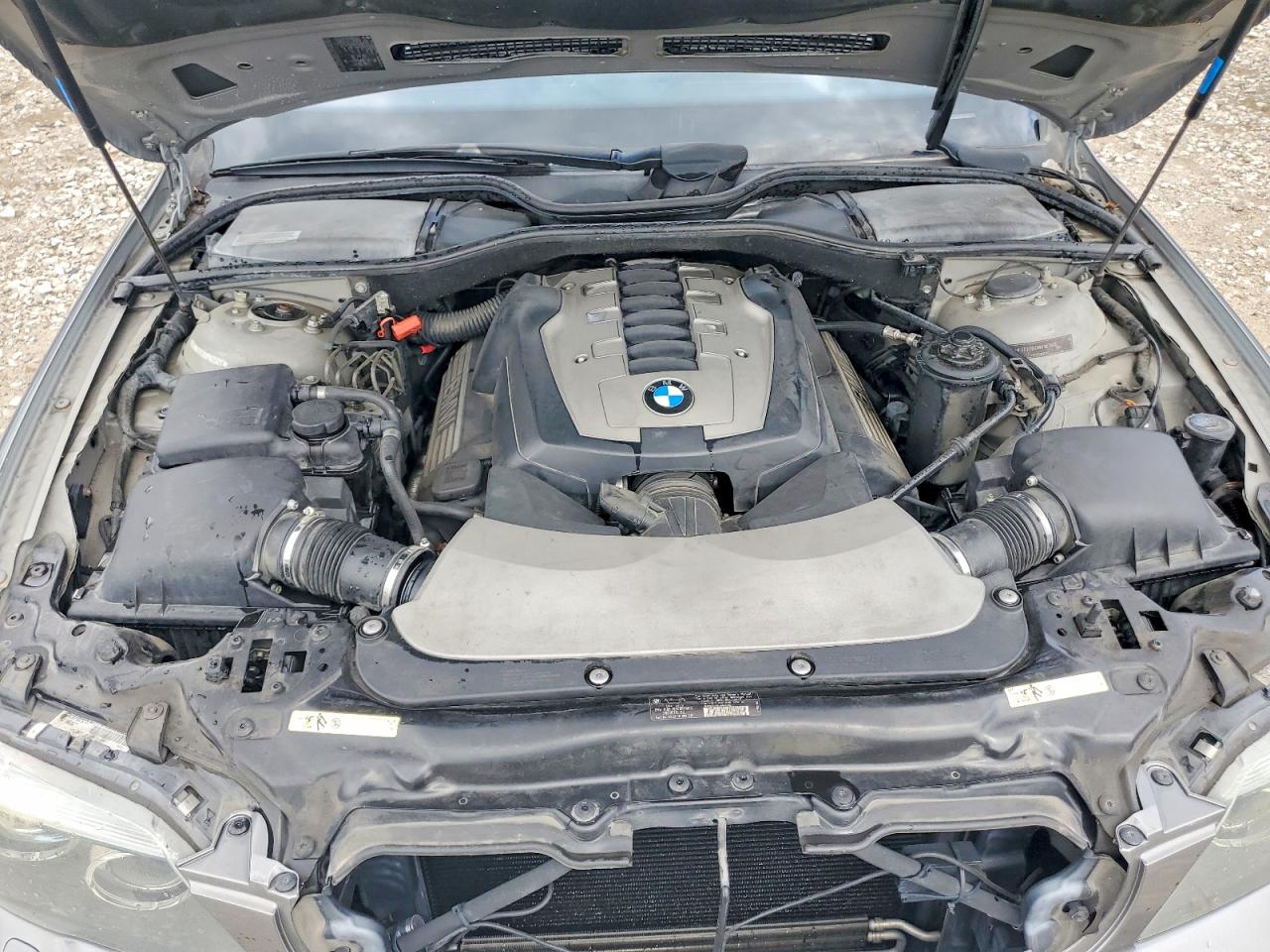2006 Bmw 750 Li Серый vin: WBAHN83526DT62307