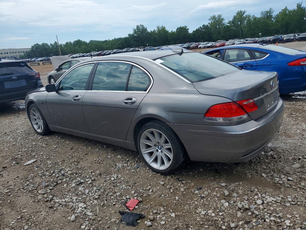 2006 Bmw 750 Li Серый vin: WBAHN83526DT62307
