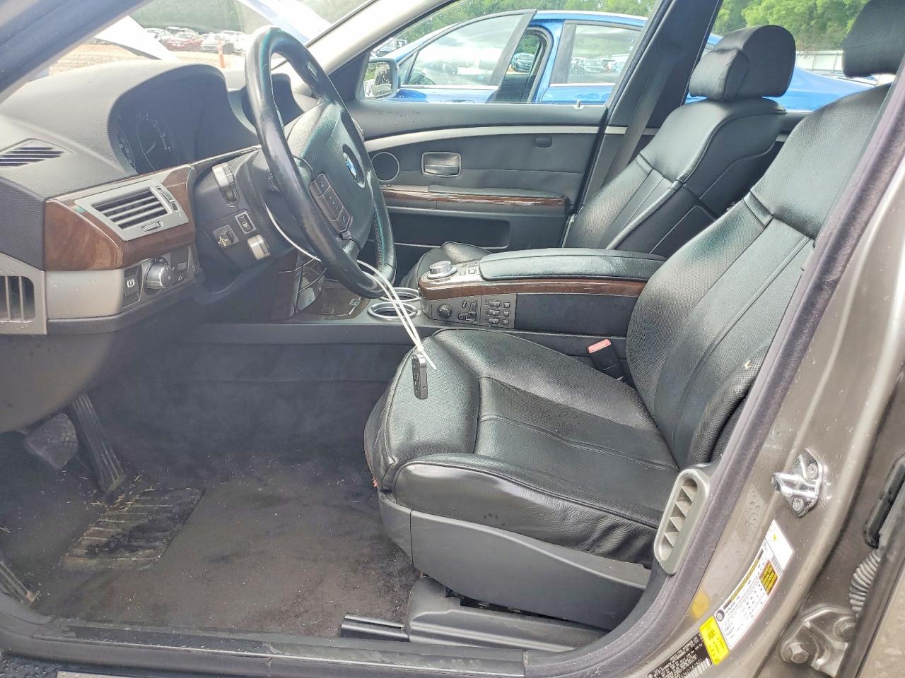 2006 Bmw 750 Li Серый vin: WBAHN83526DT62307