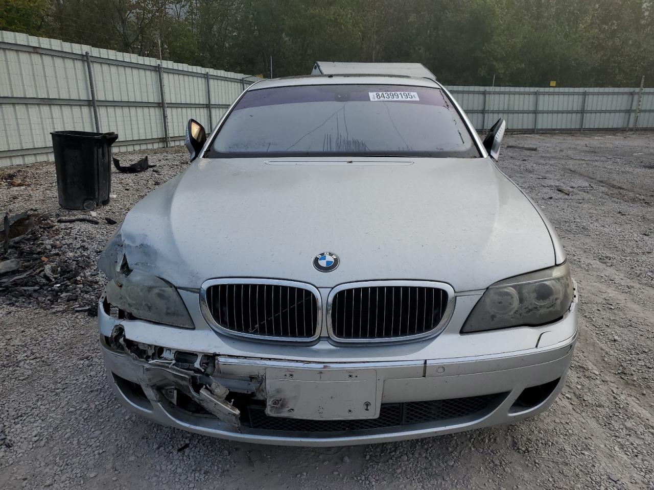2007 Bmw 750 Silver vin: WBAHN83527DT67301