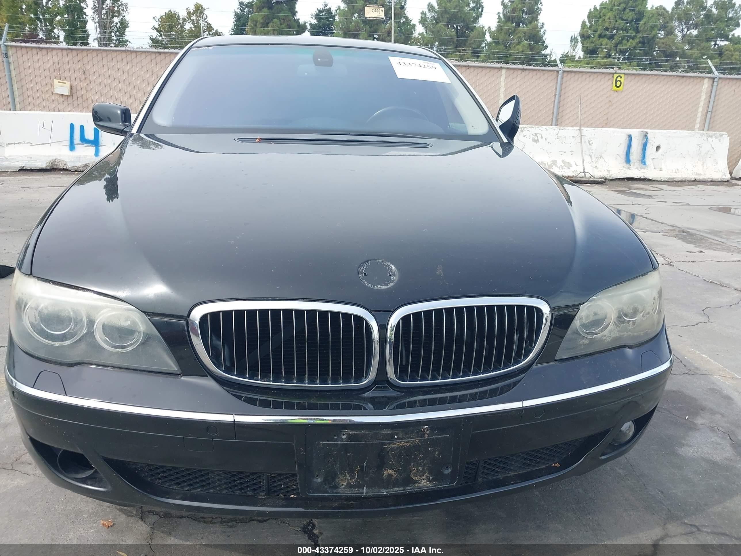 2007 Bmw 750li   Черный vin: WBAHN83527DT72028