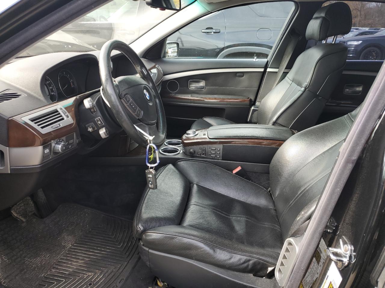 2007 Bmw 750 Black vin: WBAHN83527DT75530
