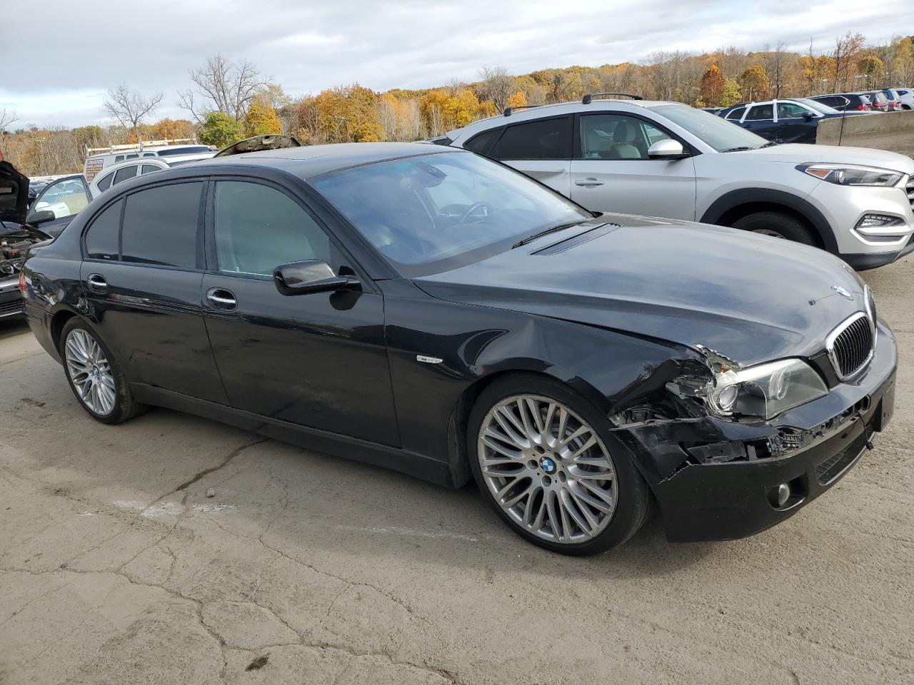 2007 Bmw 750 Black vin: WBAHN83527DT75530