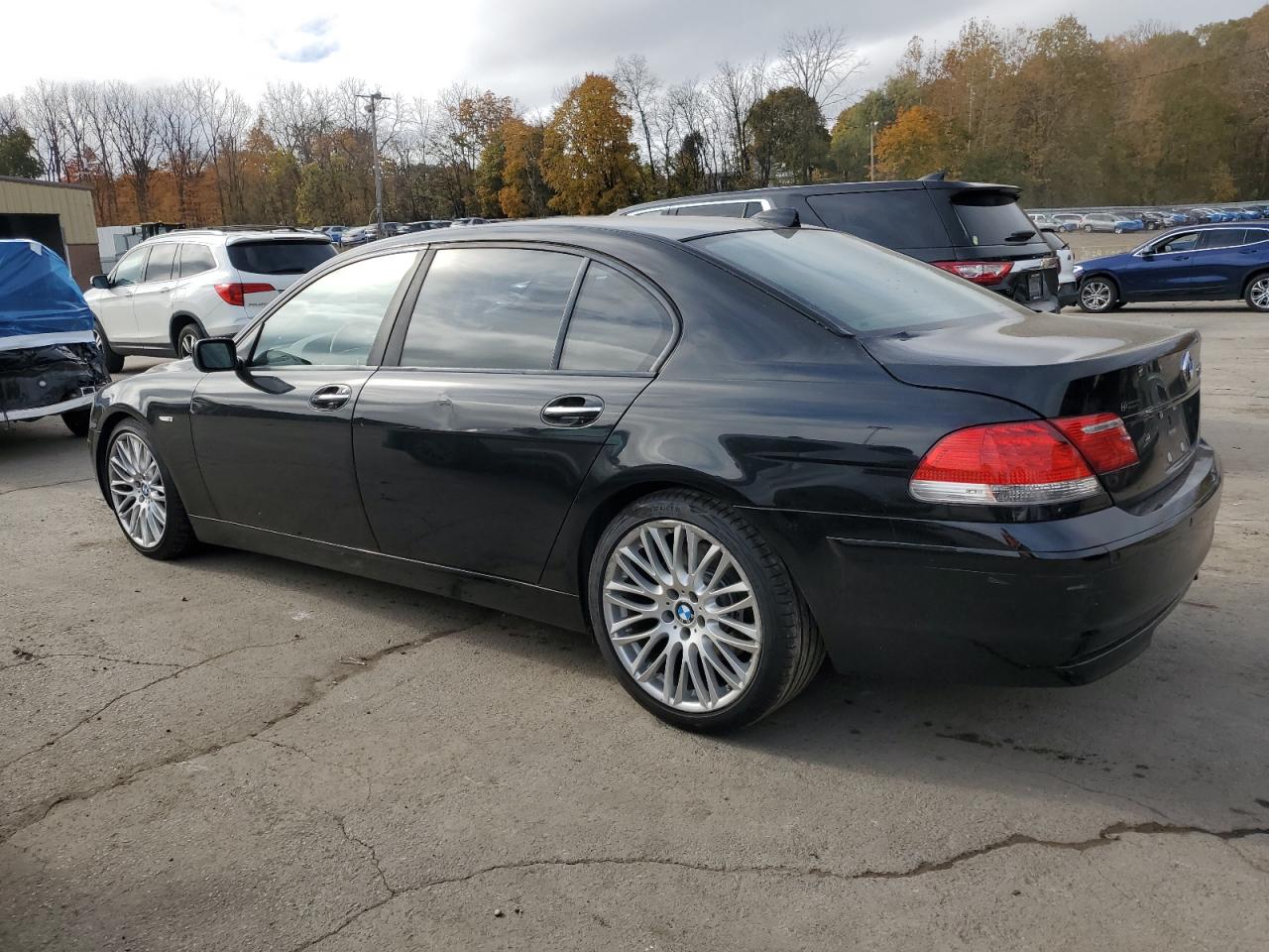 2007 Bmw 750 Black vin: WBAHN83527DT75530
