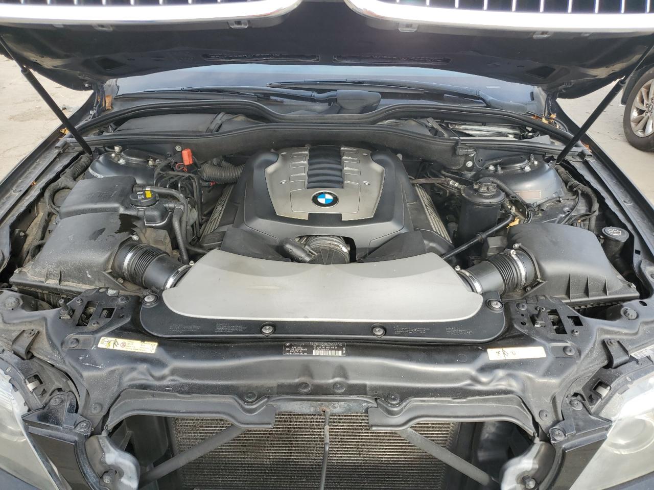 2007 Bmw 750 Black vin: WBAHN83527DT75530