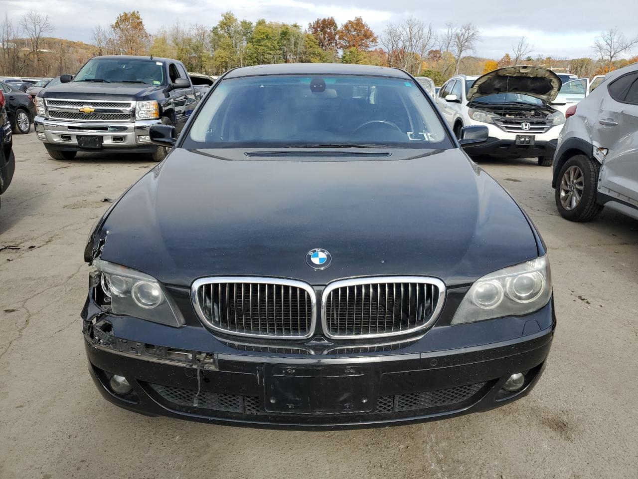 2007 Bmw 750 Black vin: WBAHN83527DT75530