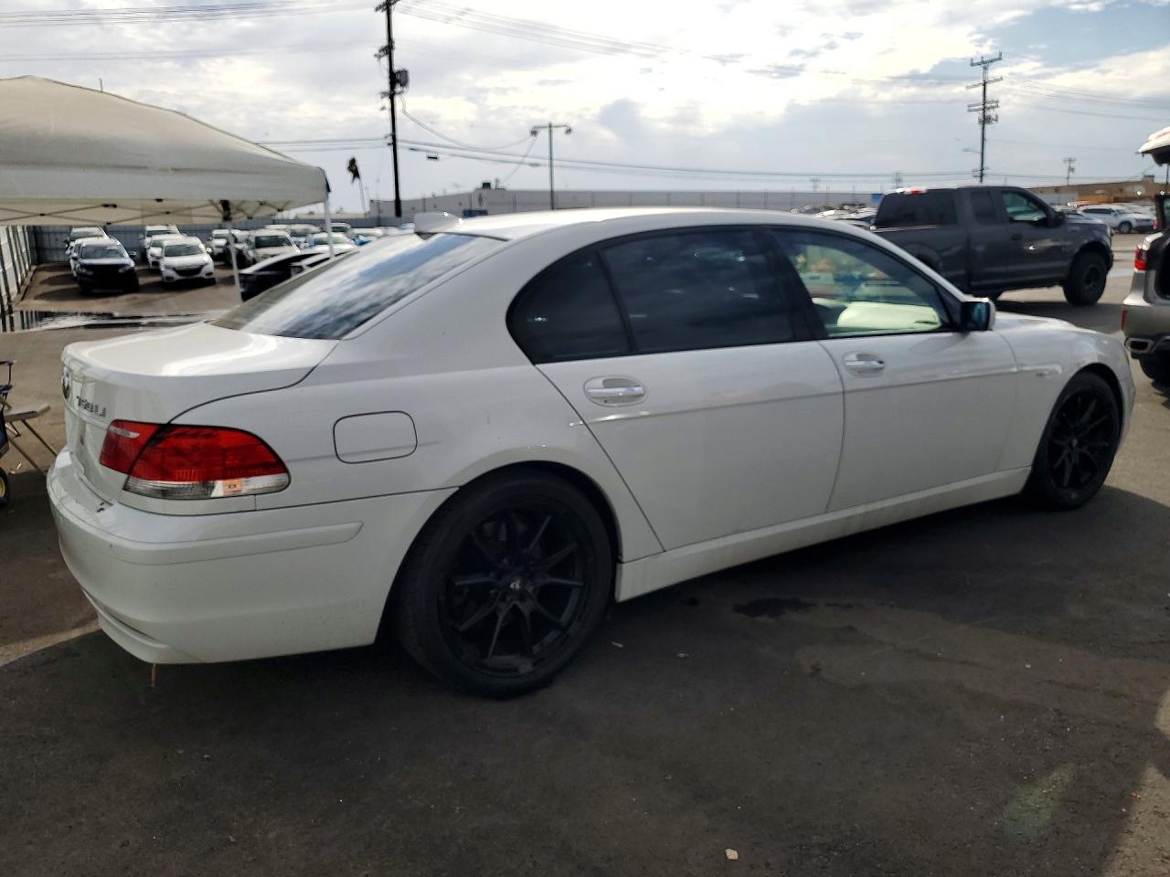 2009 Bmw 750 Li White vin: WBAHN83528DT78994